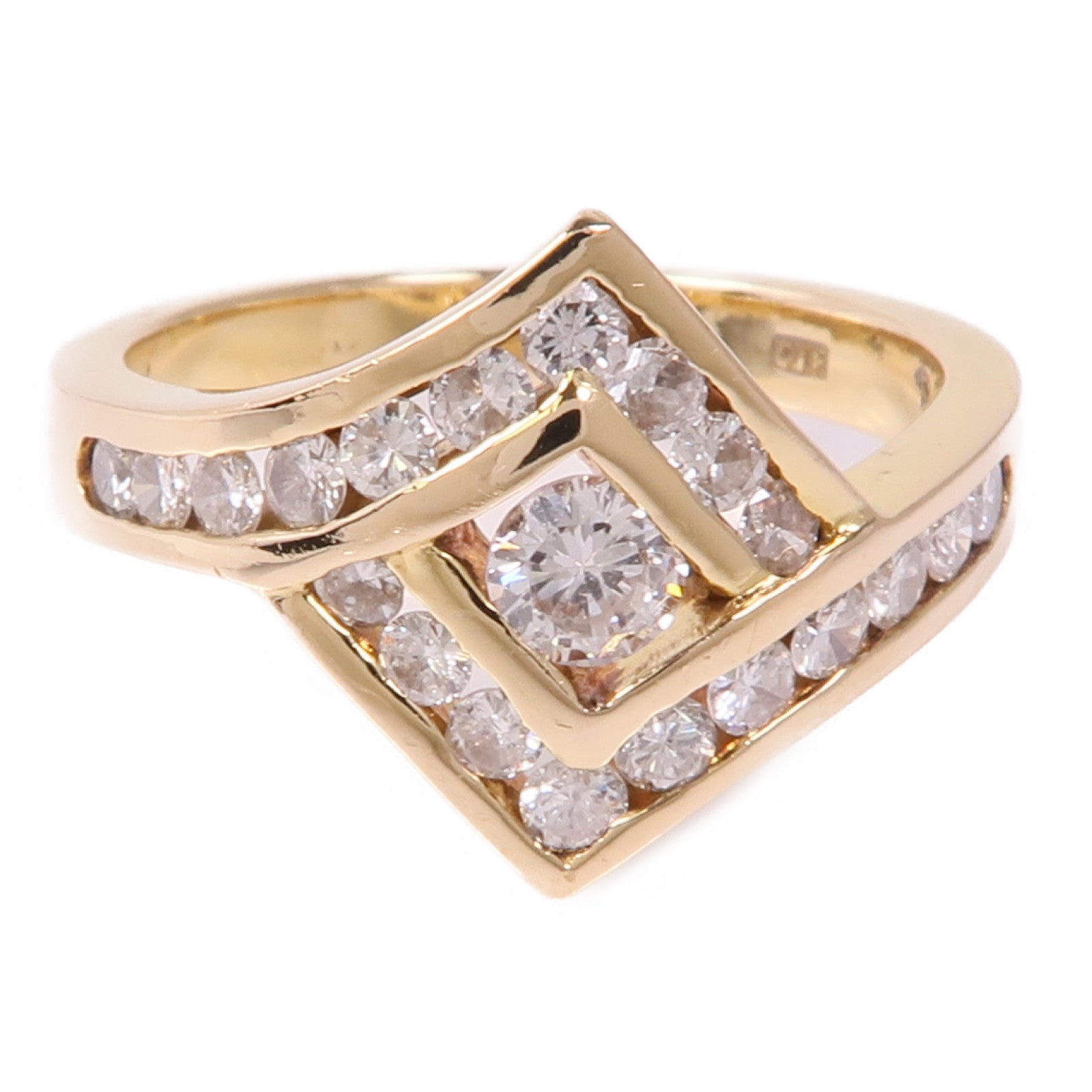 JEWELRY 18K黄金Diamond Ring鑽石戒指US#6.25