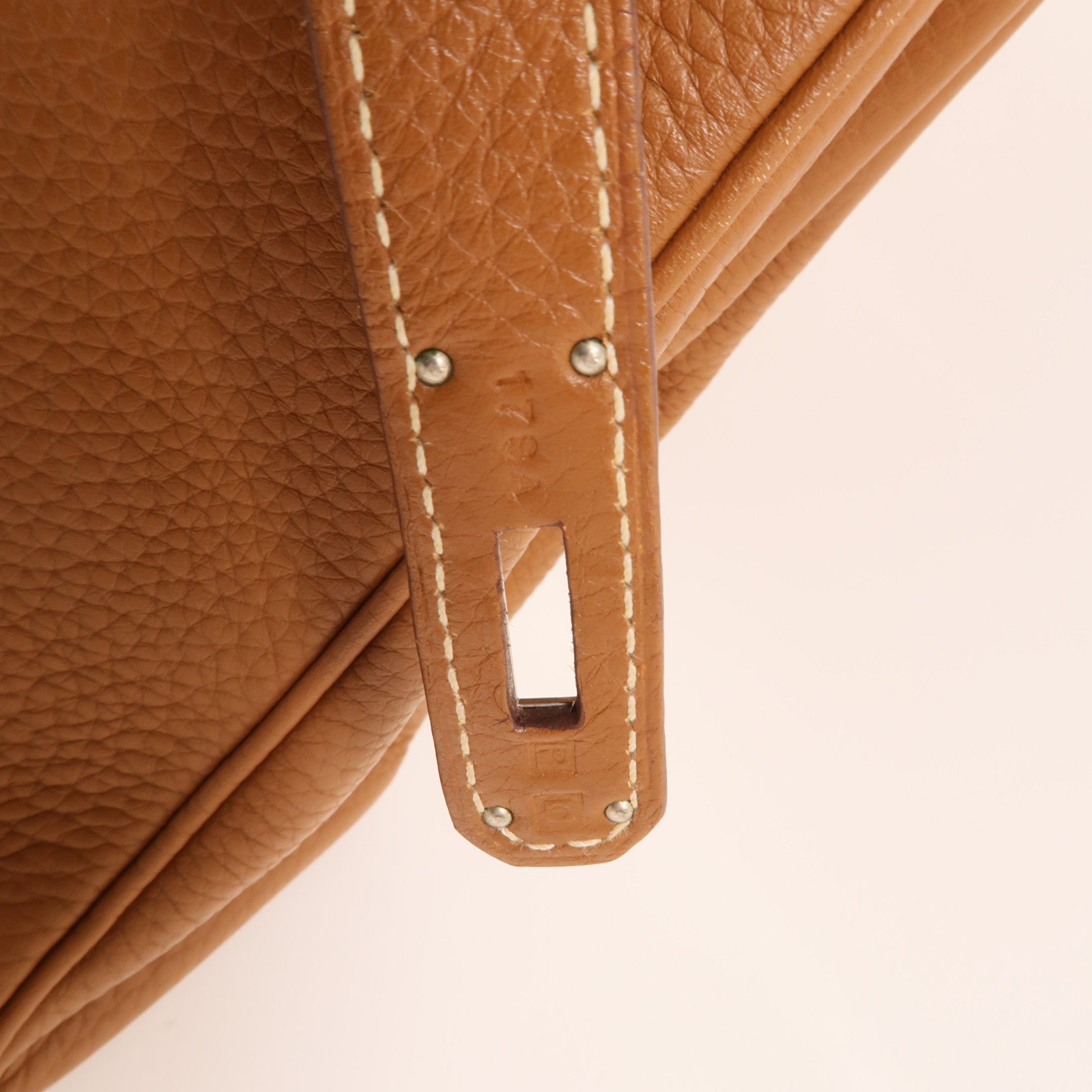 HERMES Clemence皮革Kelly 32手挽肩背兩用袋Gold