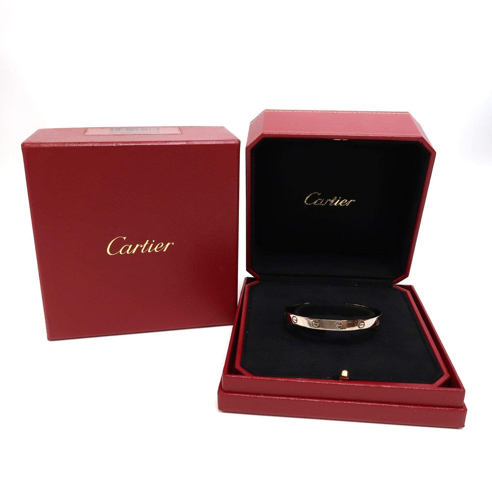 CARTIER 【激減優惠】18K白金Love Bracelet手鐲