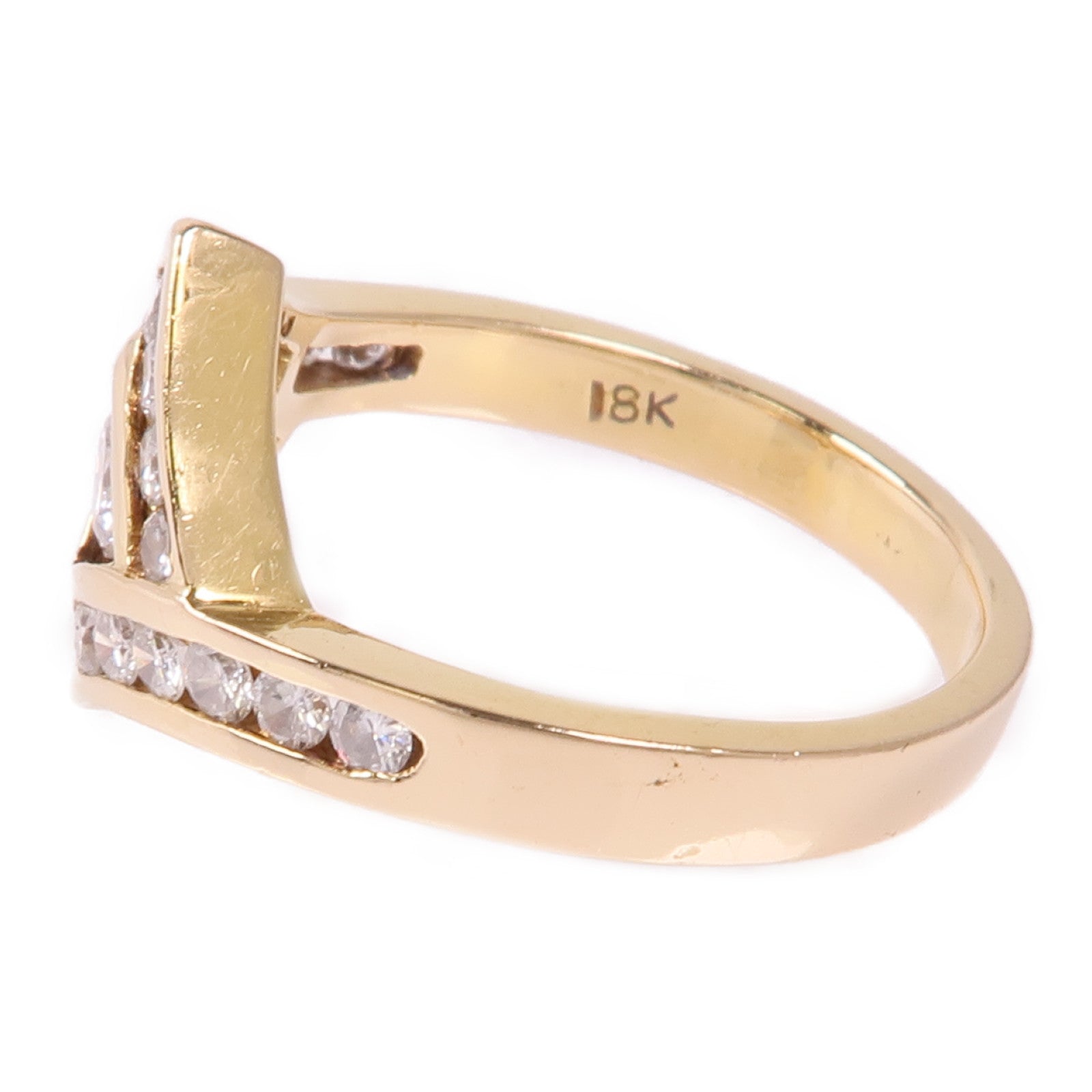 JEWELRY 【激減優惠】18K黄金Diamond Ring鑽石戒指US#6.25
