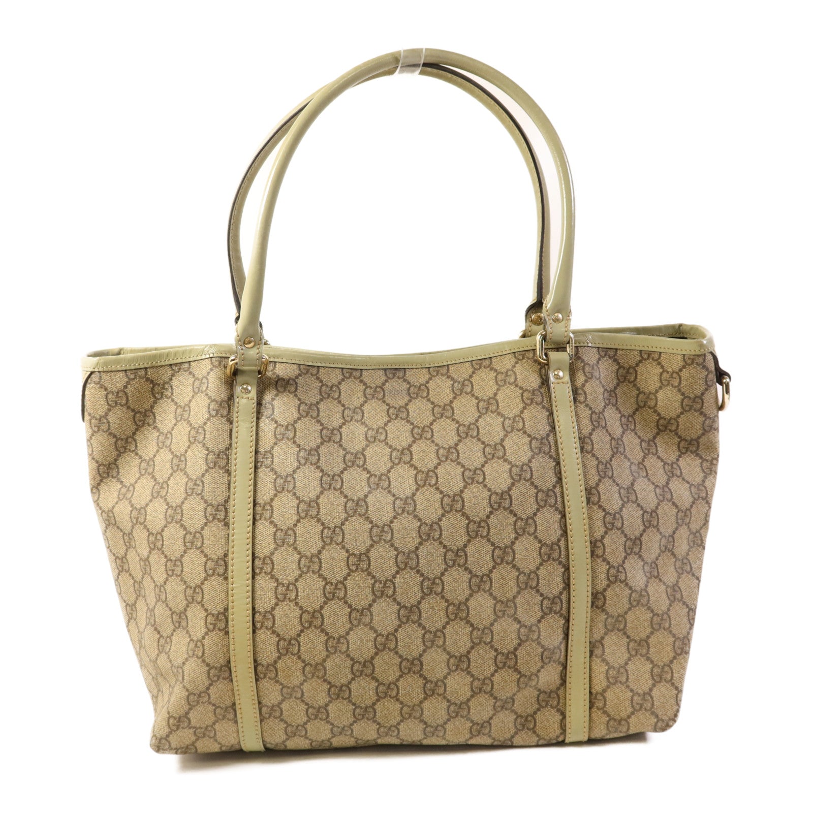 GUCCI 帆布GG Supreme Tote金扣手挽袋