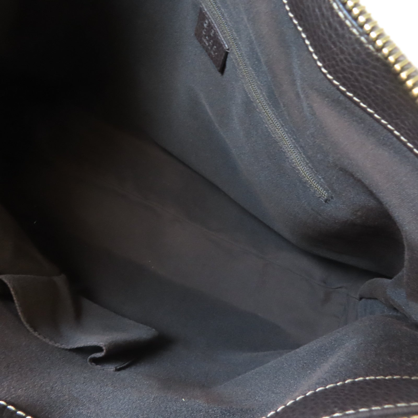 GUCCI 塗層帆布Shoulder Bag金扣肩背袋啡色