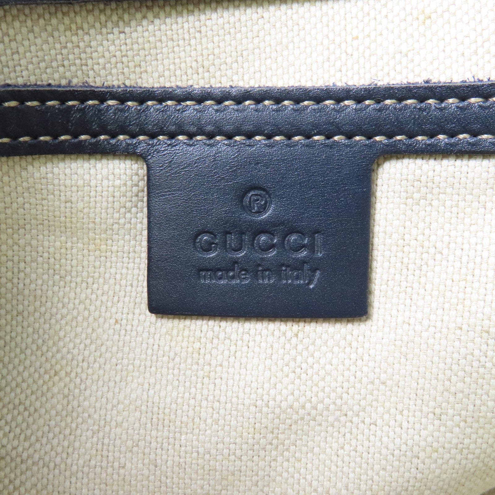 GUCCI 【激減優惠】塗層帆布Tote Bag銀扣手挽袋米色
