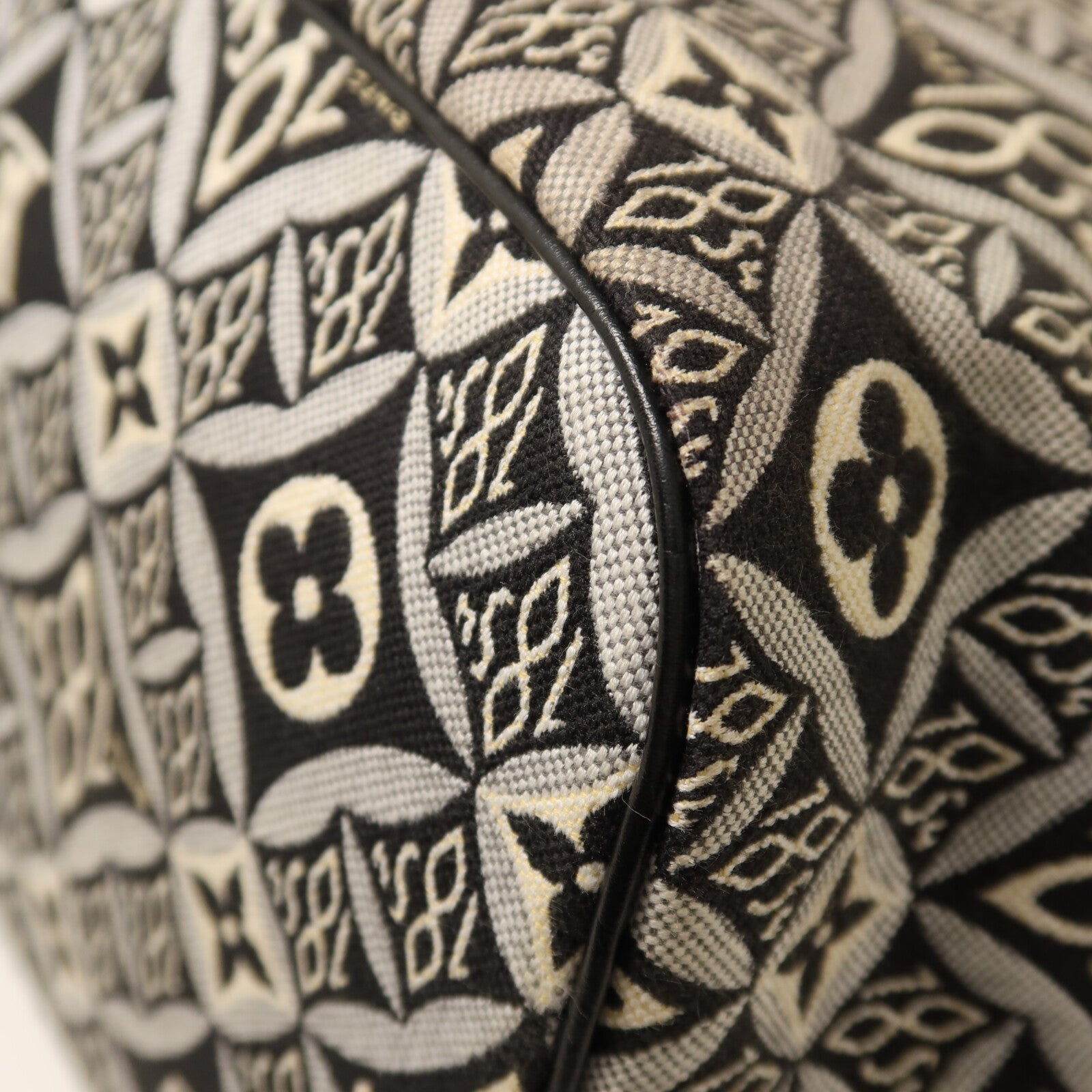 LOUIS VUITTON Monogram Jacquard 1854 Neverfull MM金扣手挽袋