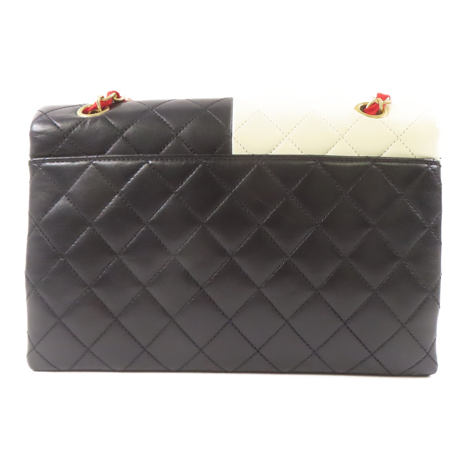 CHANEL 【激減優惠】羊皮皮革Shoulder Bag金扣肩背袋紅色/白色/黑色/藍色