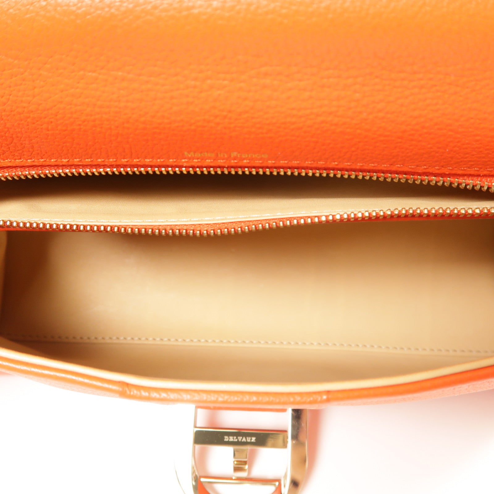 Delvaux 牛皮皮革Brillant East & West銀扣手挽肩背兩用袋