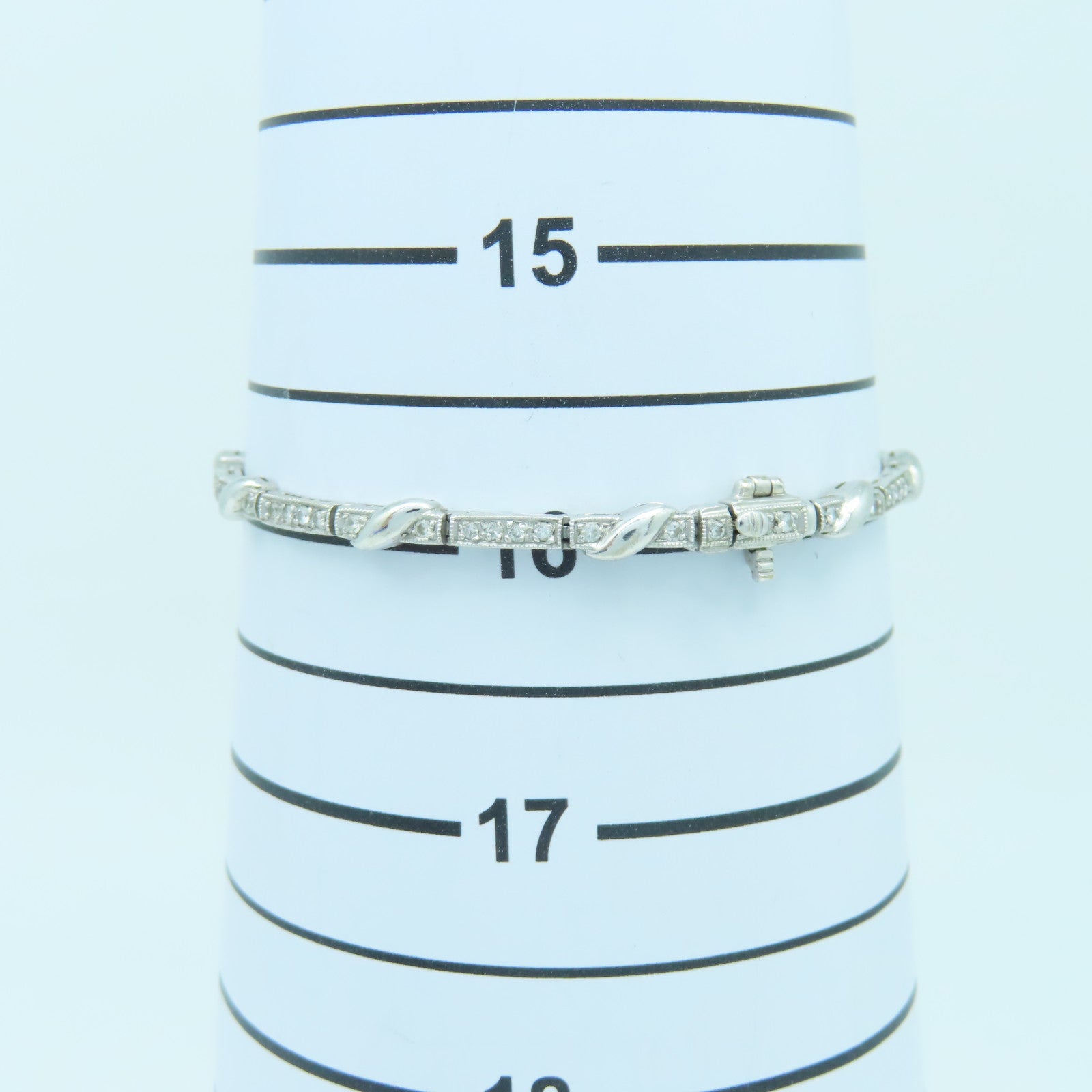 JEWELRY 【激減優惠】18K白金Bracelet0.65ct鑽石手鏈#16cm