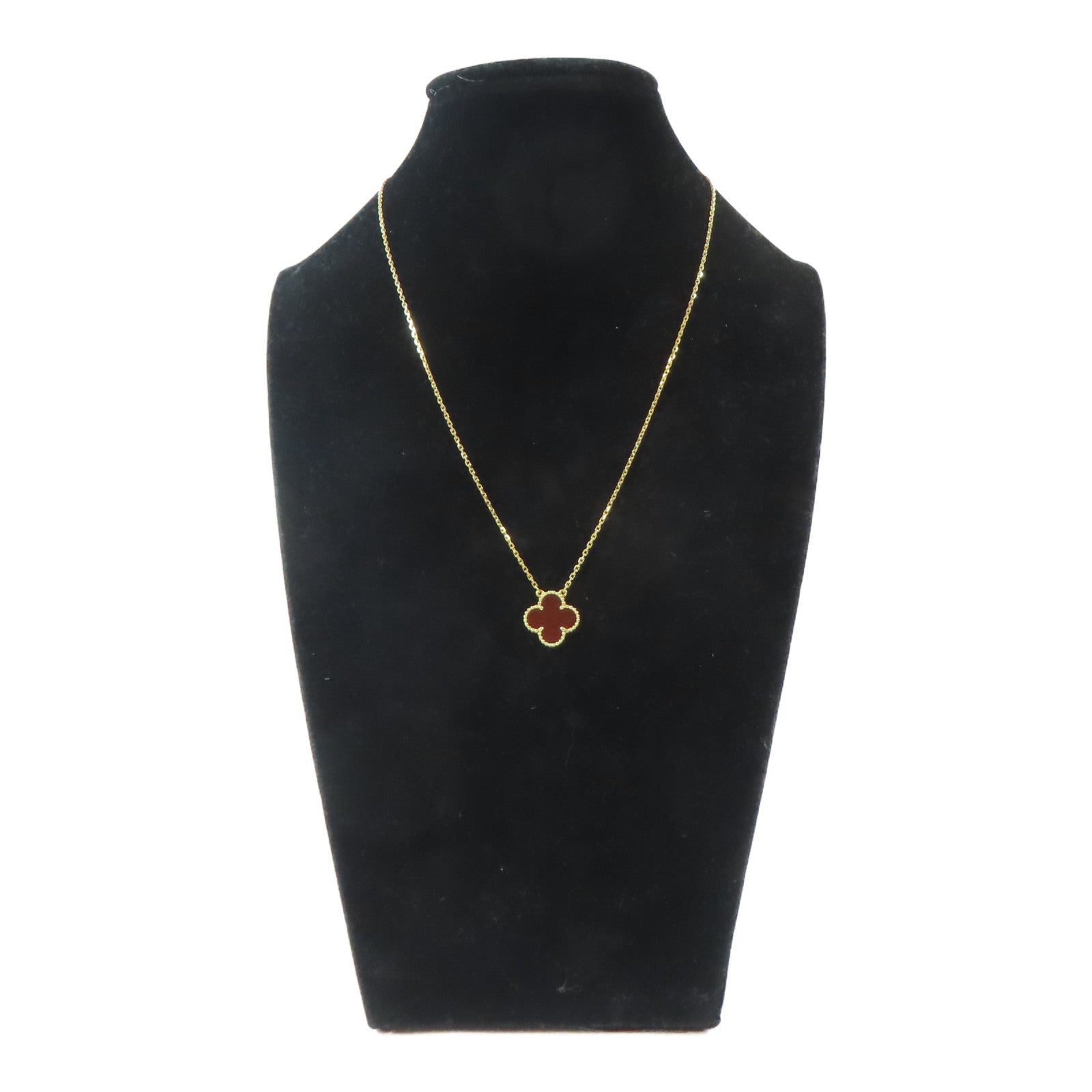 Van Cleef & Arpels 18K黃金Vintage Alhambra Pendant項鍊#42cm