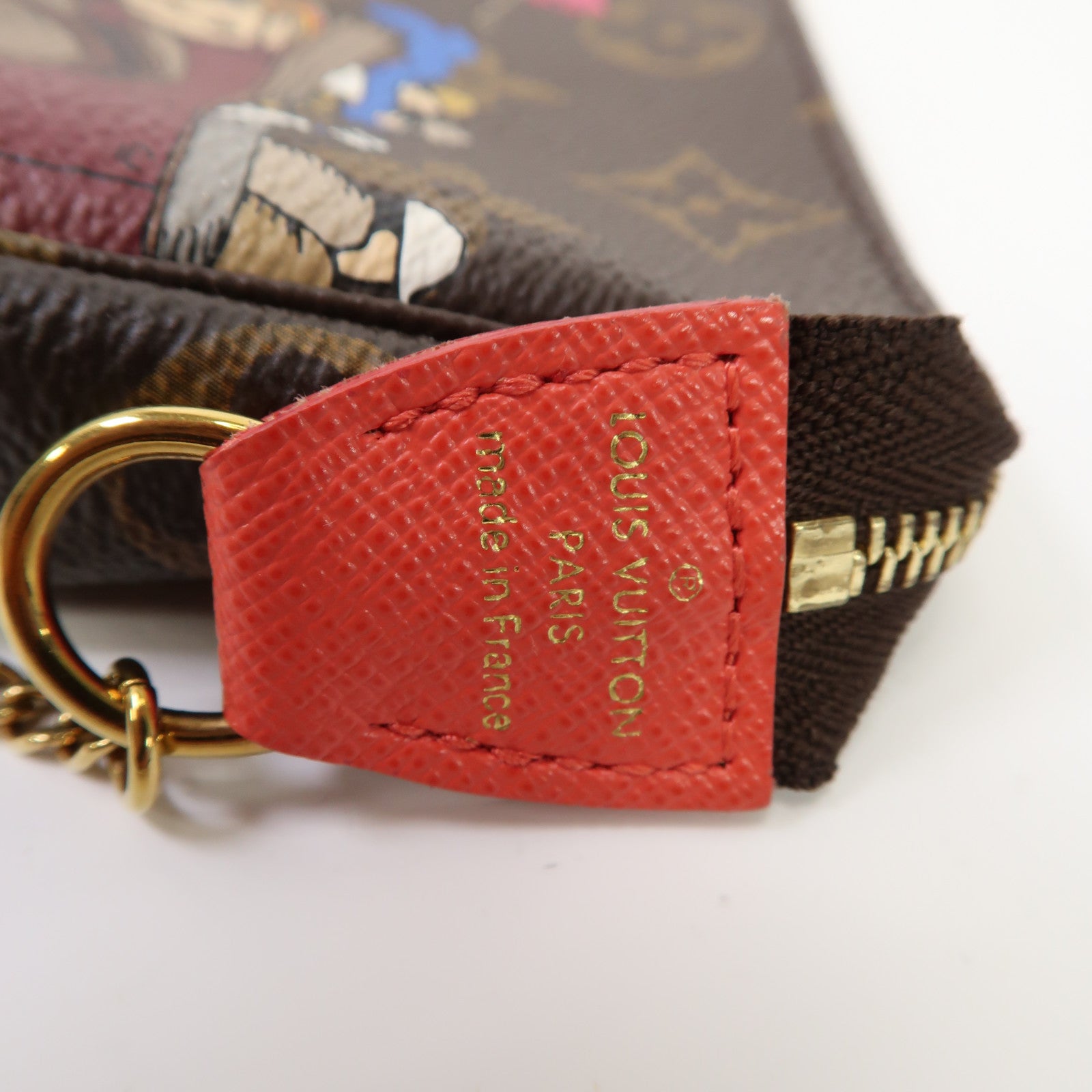 LOUIS VUITTON 【激減優惠】Monogram Mini Pochette Accessoires Chain Pouch金扣鏈帶手拿包啡色/彩色