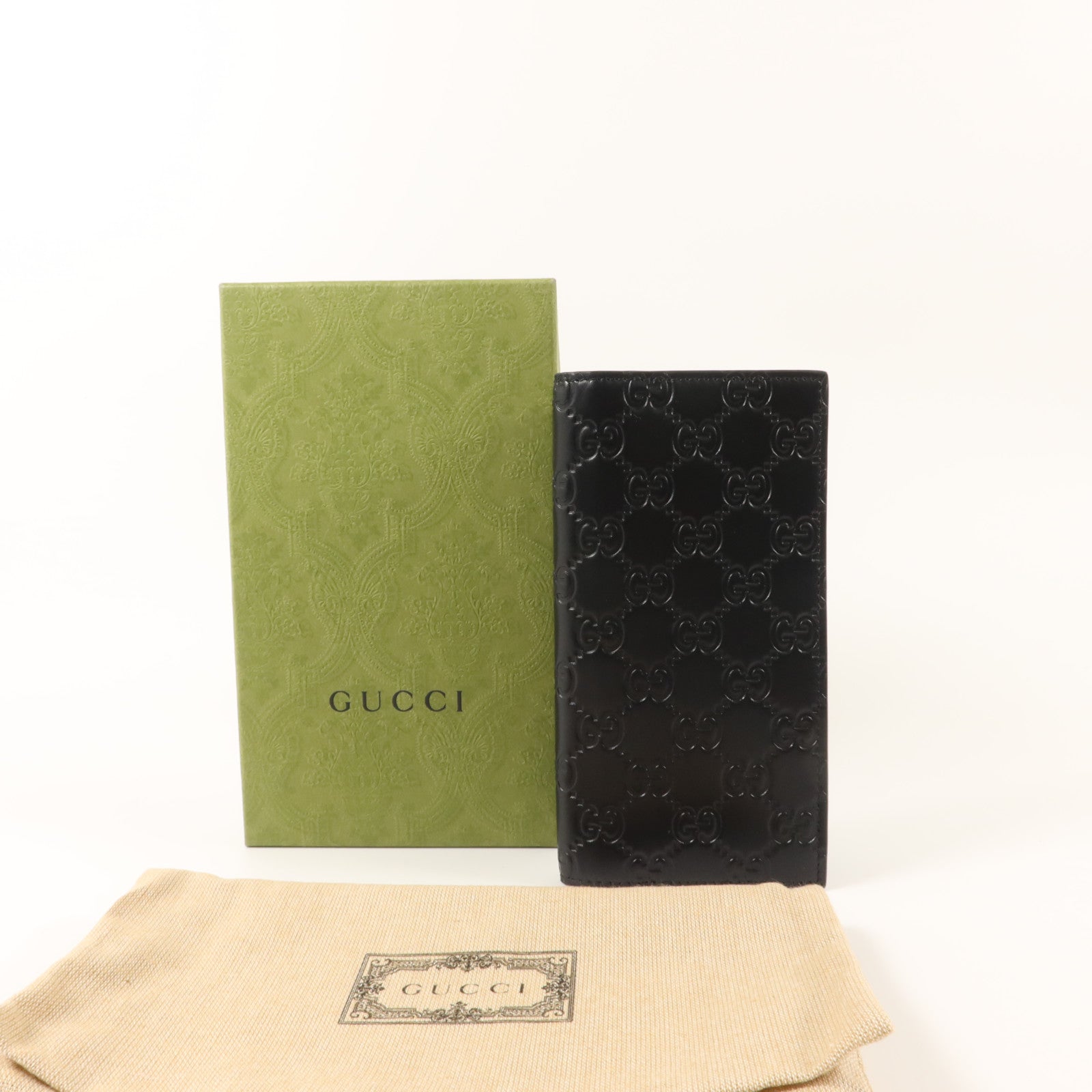 GUCCI 牛皮皮革GG Logo Long Wallet長錢包