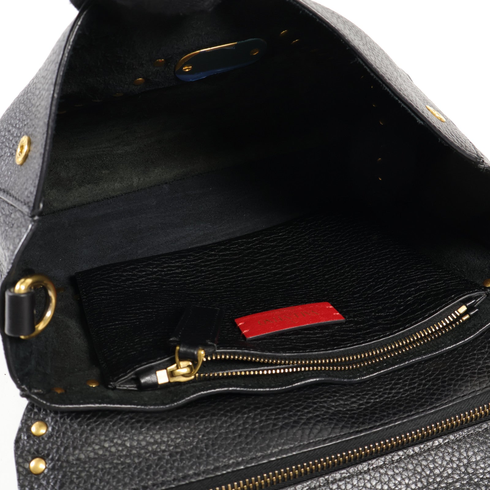 Valentino 牛皮皮革Shoulder Bag金扣肩背袋