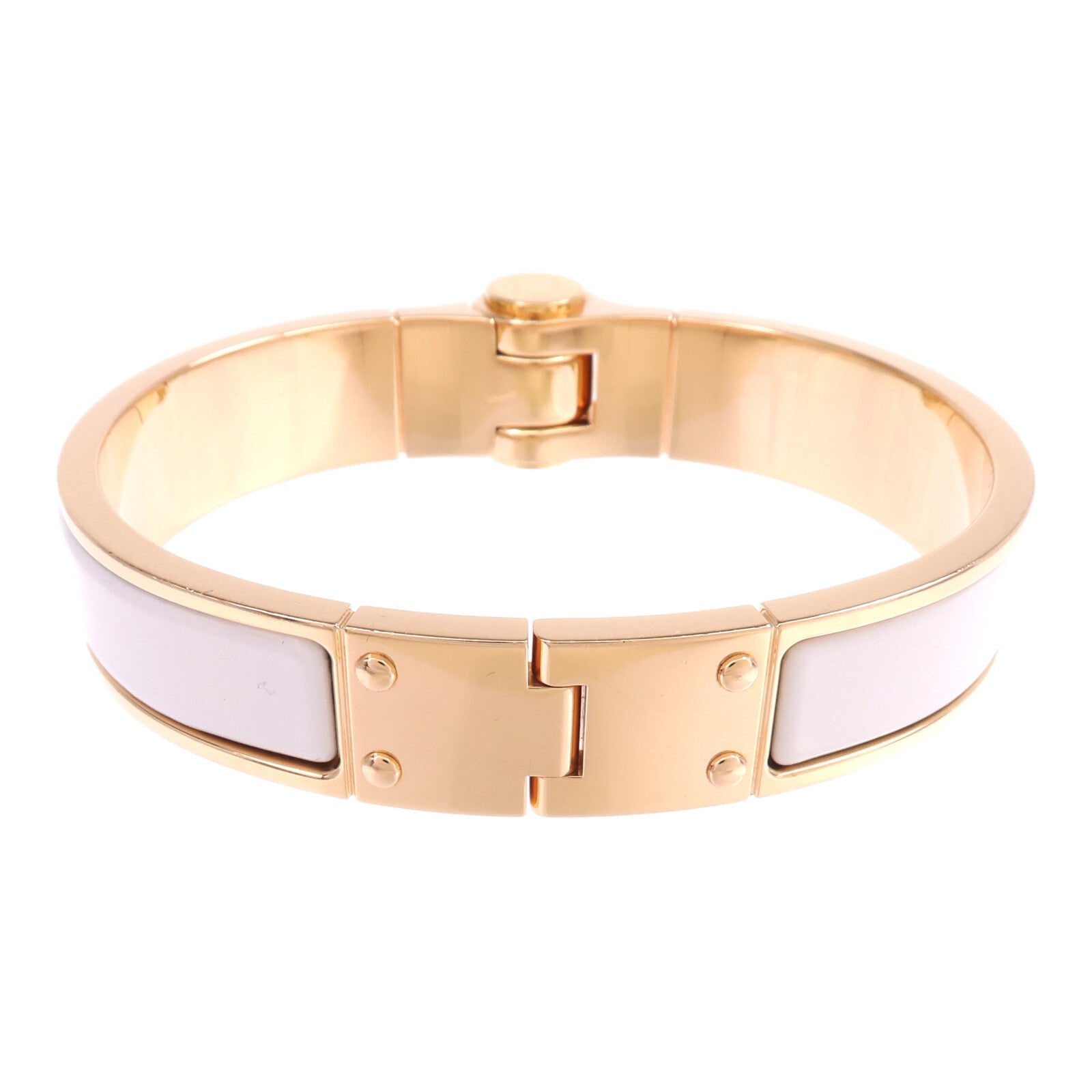 HERMES 金屬Charniere Bracelet金扣手鐲