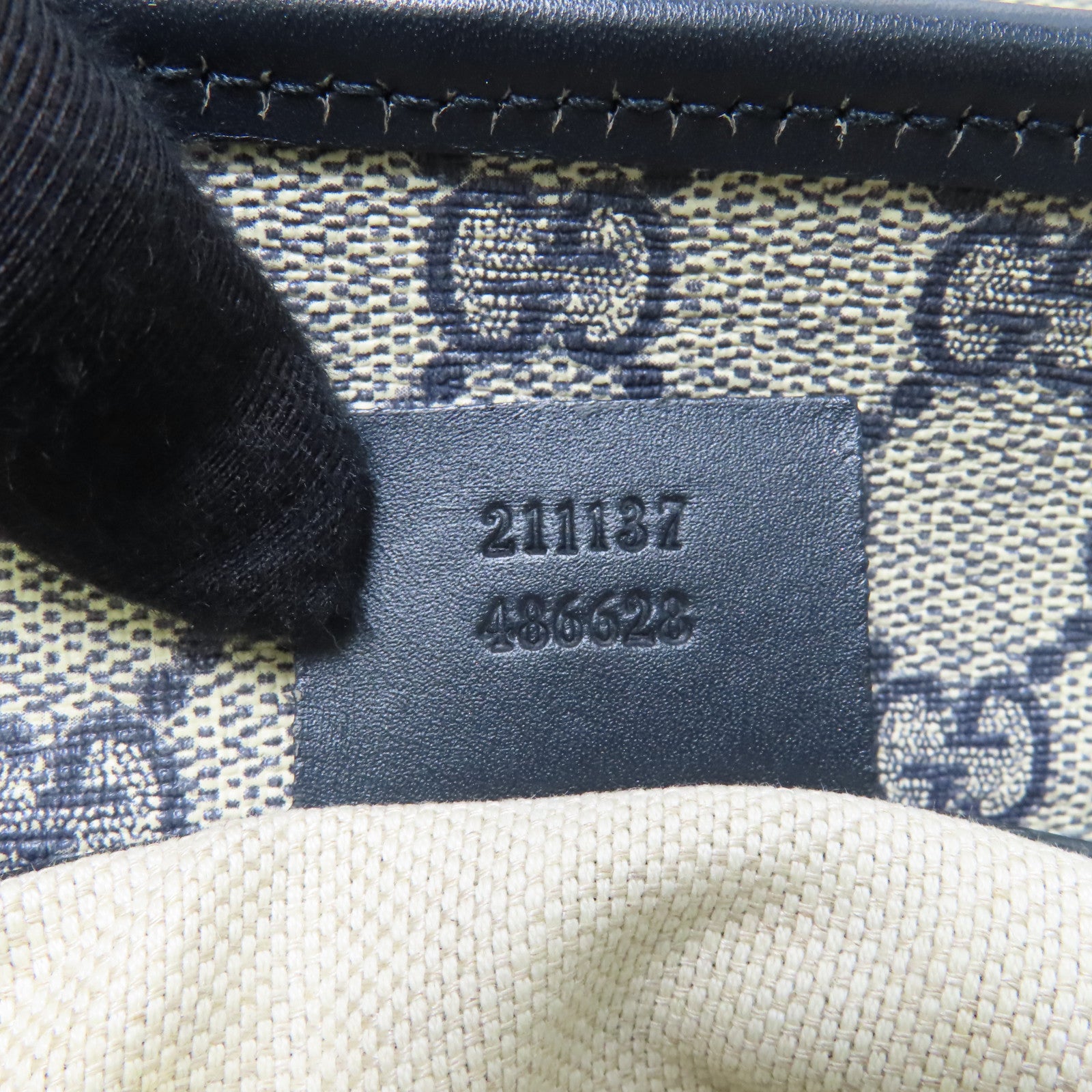 GUCCI 【激減優惠】塗層帆布Tote Bag銀扣手挽袋米色
