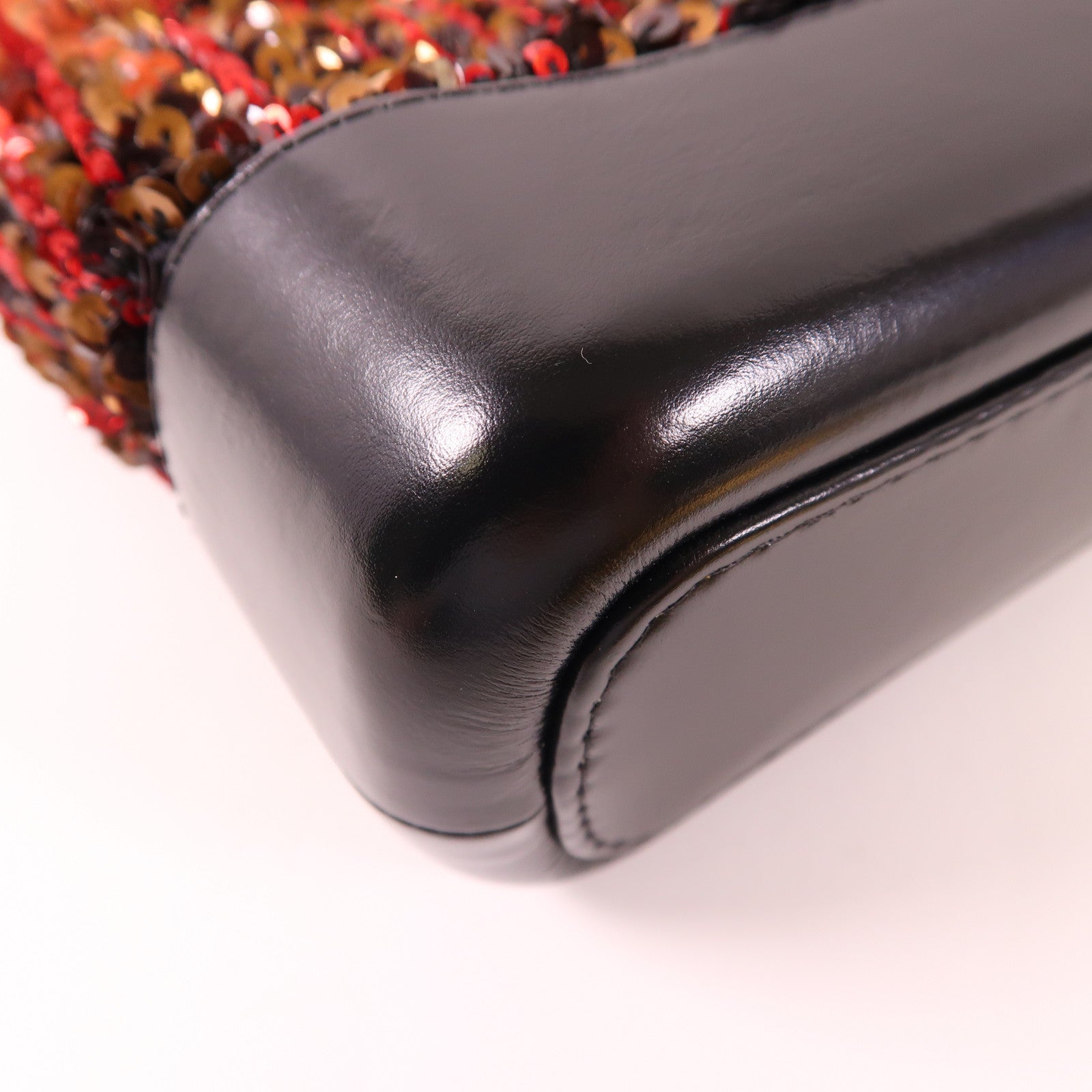 CHANEL 珠片/牛皮皮革Gabrielle Small鏈帶肩背袋