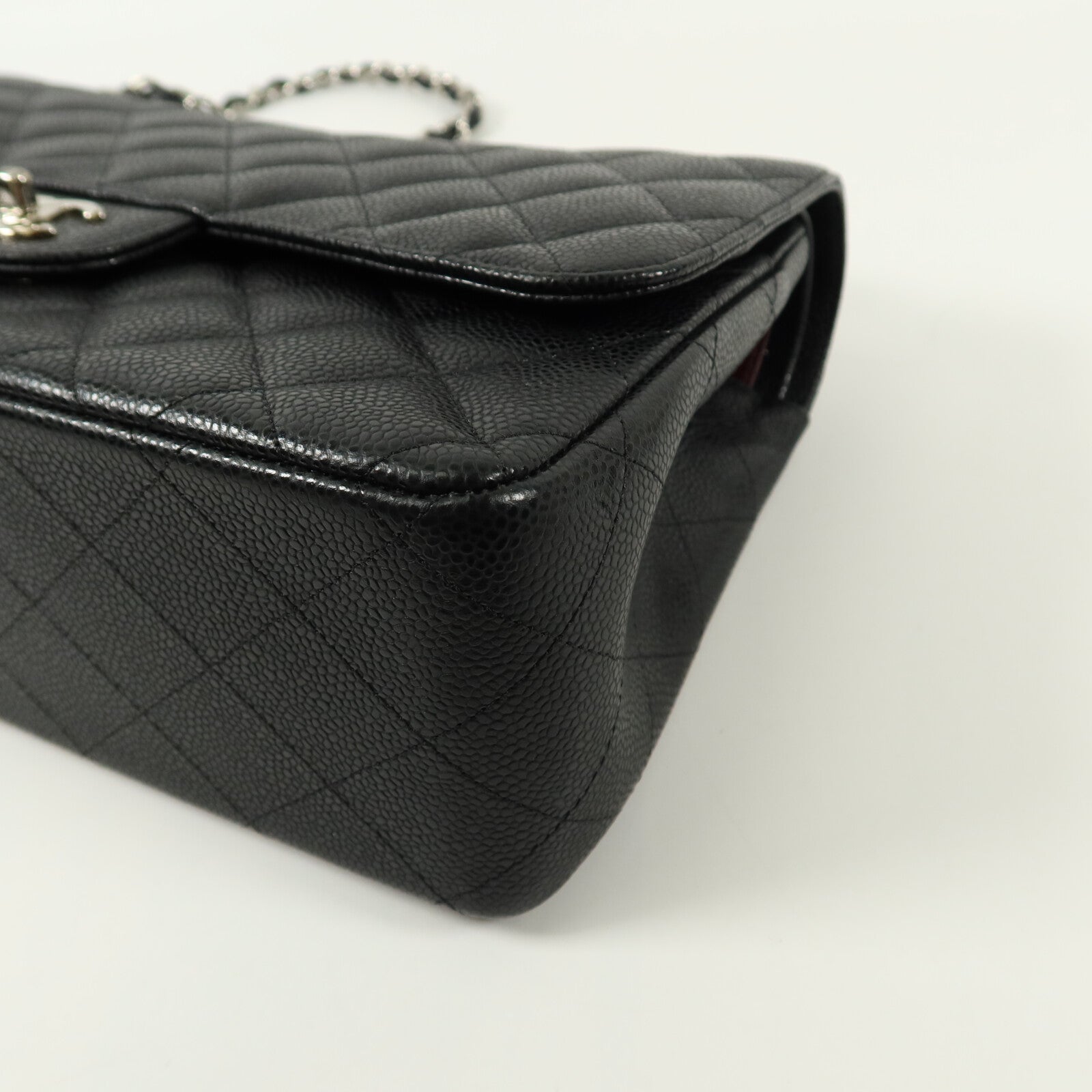 CHANEL 牛皮皮革Large Classic鏈帶肩背袋