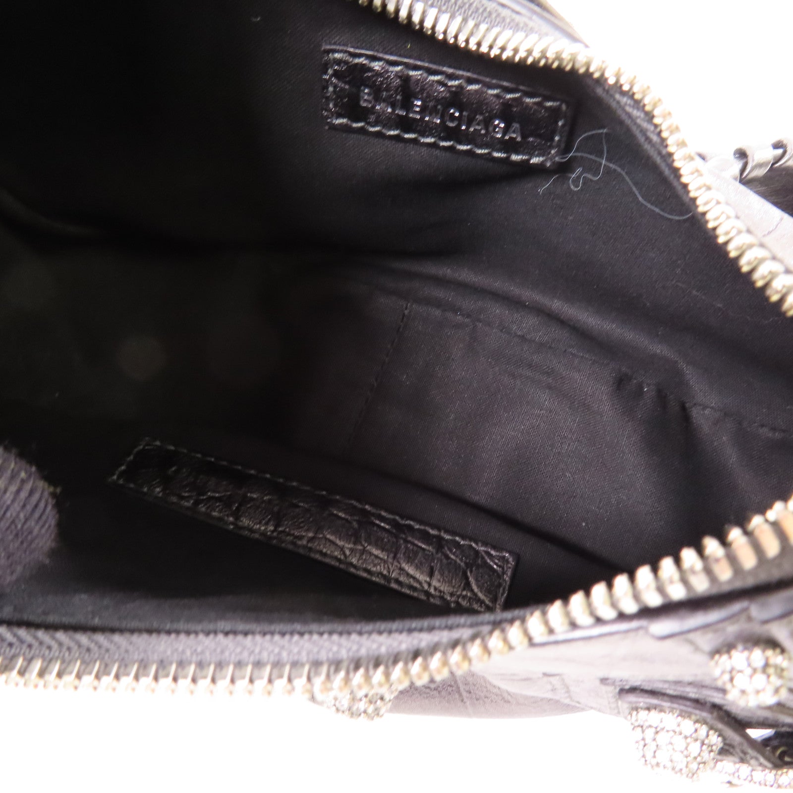 BALENCIAGA 皮革Le Cagole XS Shoulder Bag銀扣肩背袋