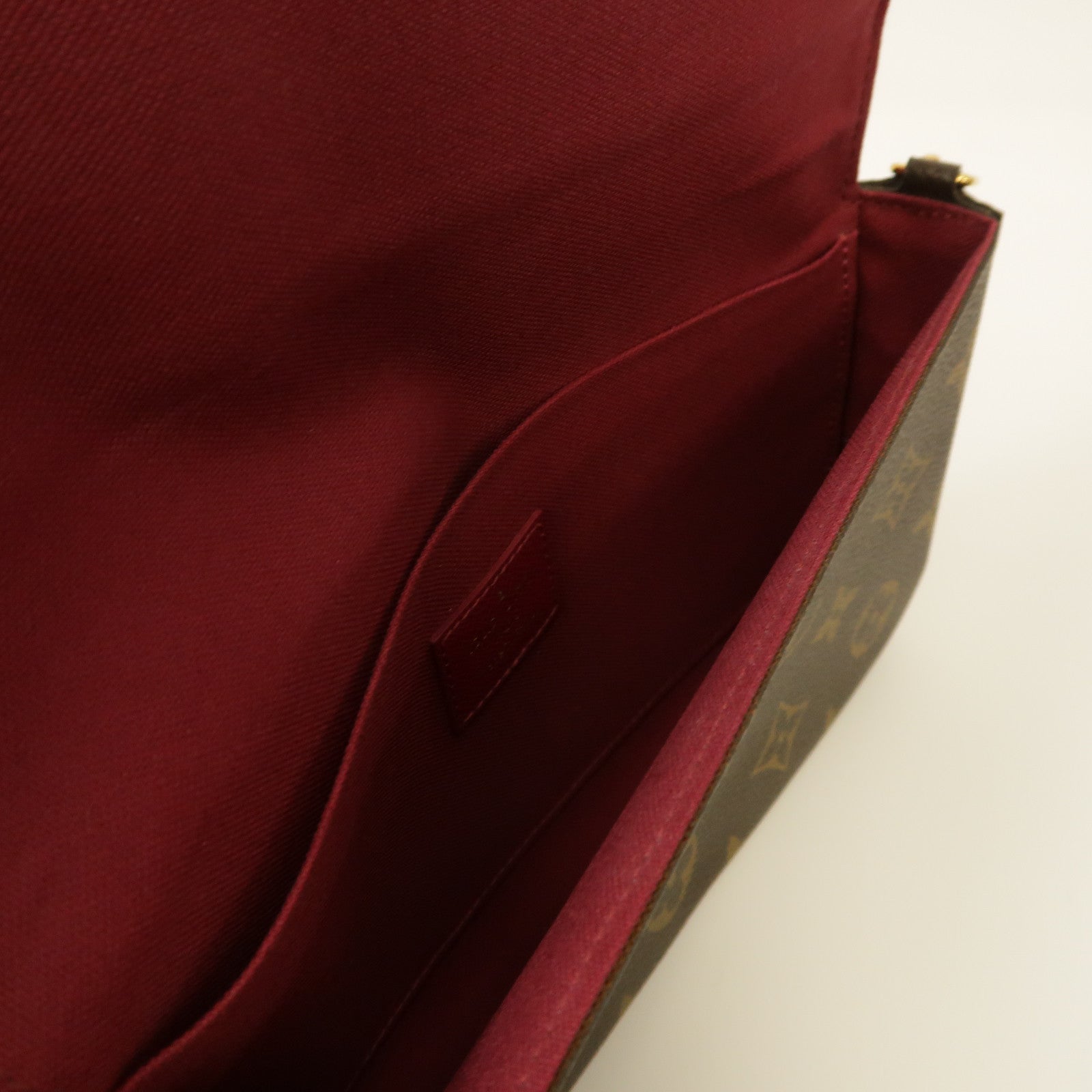 LOUIS VUITTON Monogram Pochette Felice金扣鏈帶肩背袋啡色