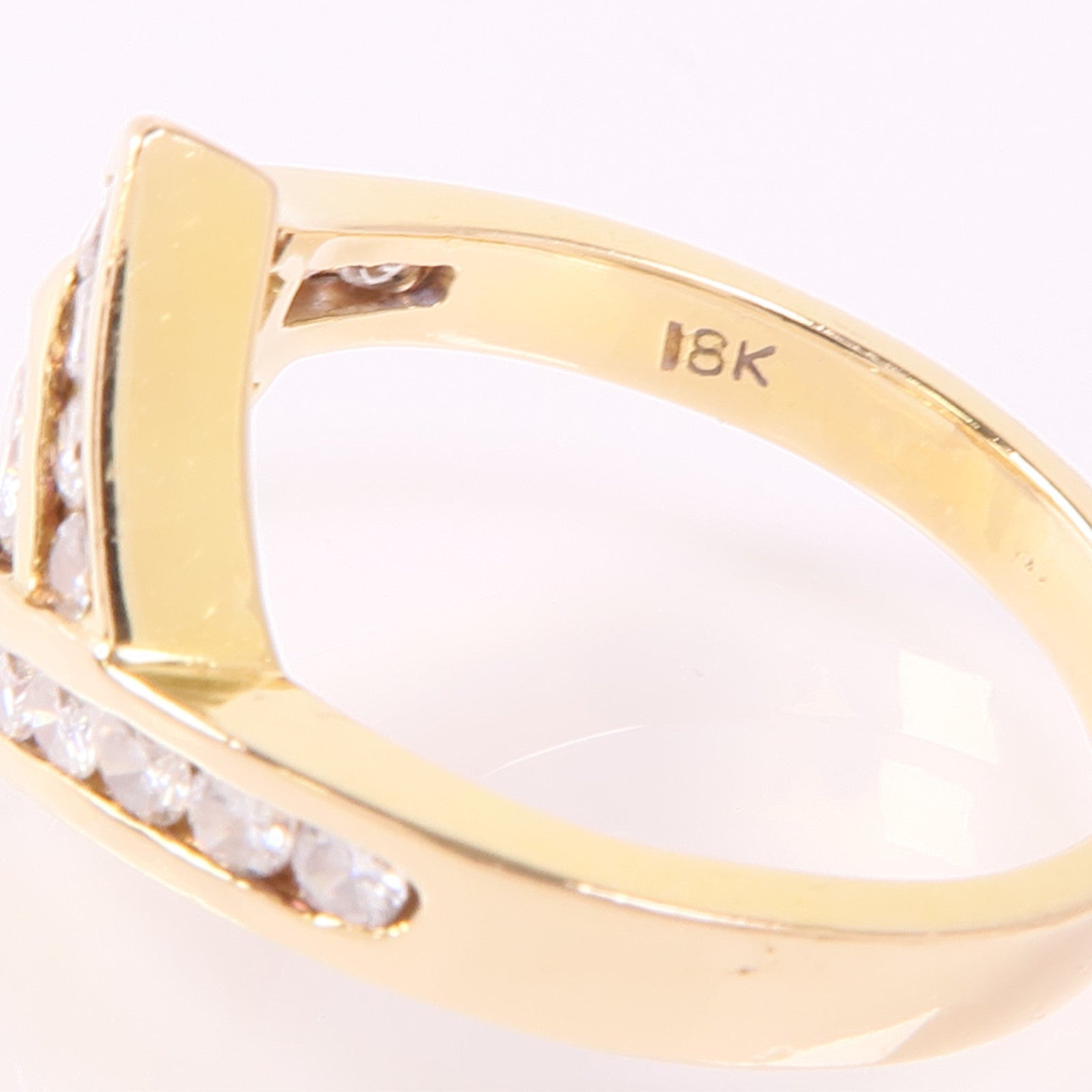 JEWELRY 18K黄金Diamond Ring鑽石戒指US#6.25