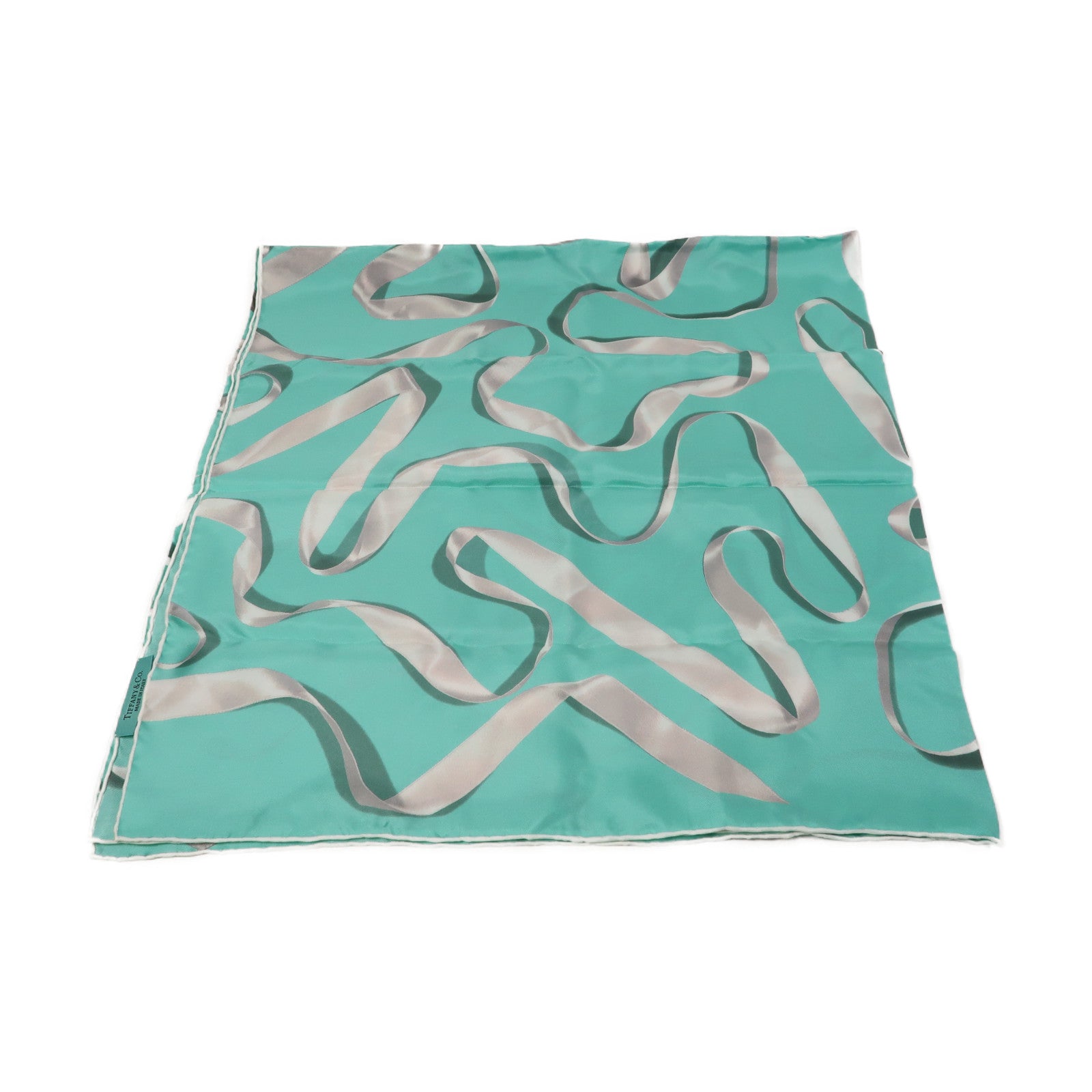 TIFFANY＆CO 絲質Scarf圍巾蒂芙尼藍色
