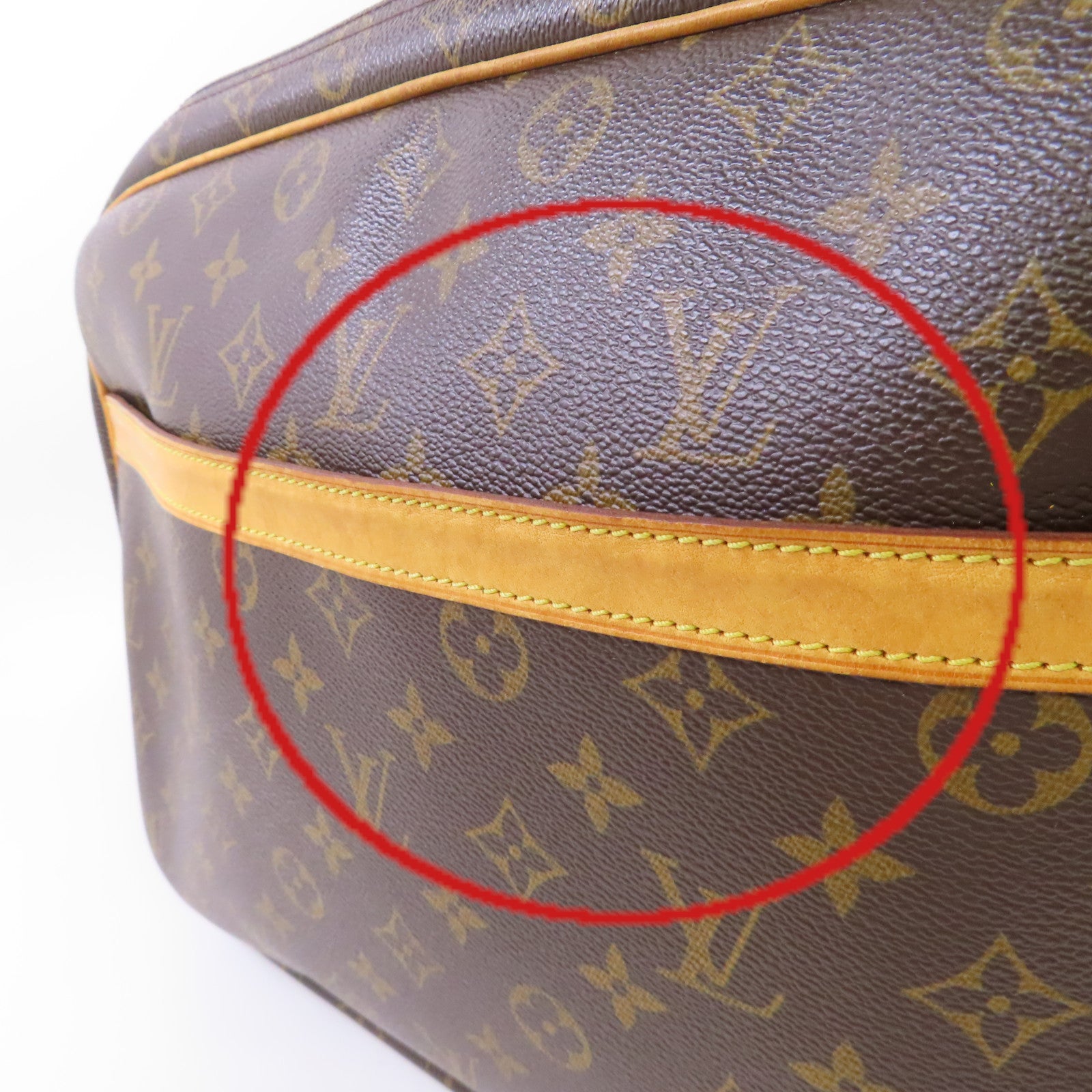 LOUIS VUITTON Monogram Reporter GM Bag金扣肩背袋啡色