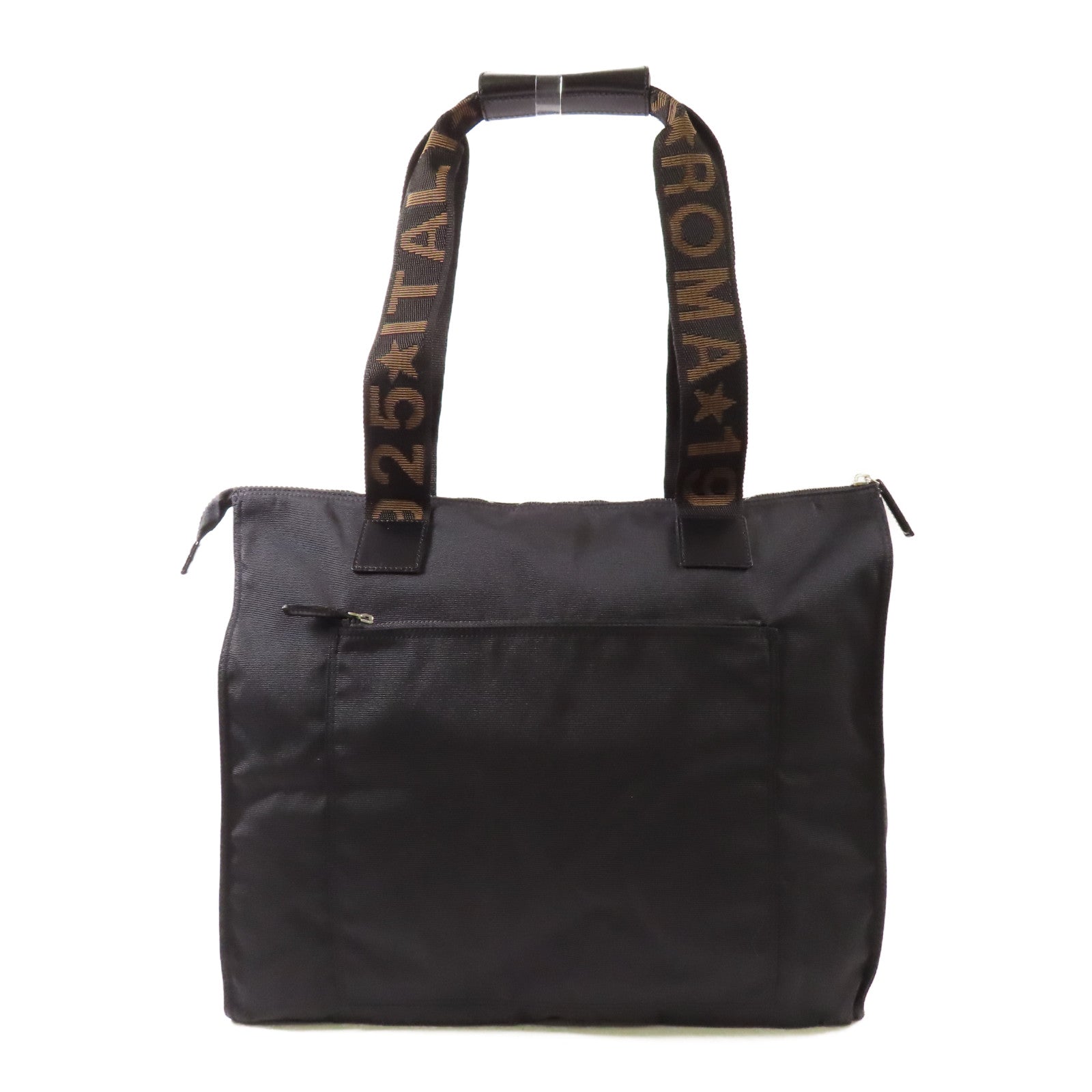FENDI 帆布Tote Bag銀扣手挽袋