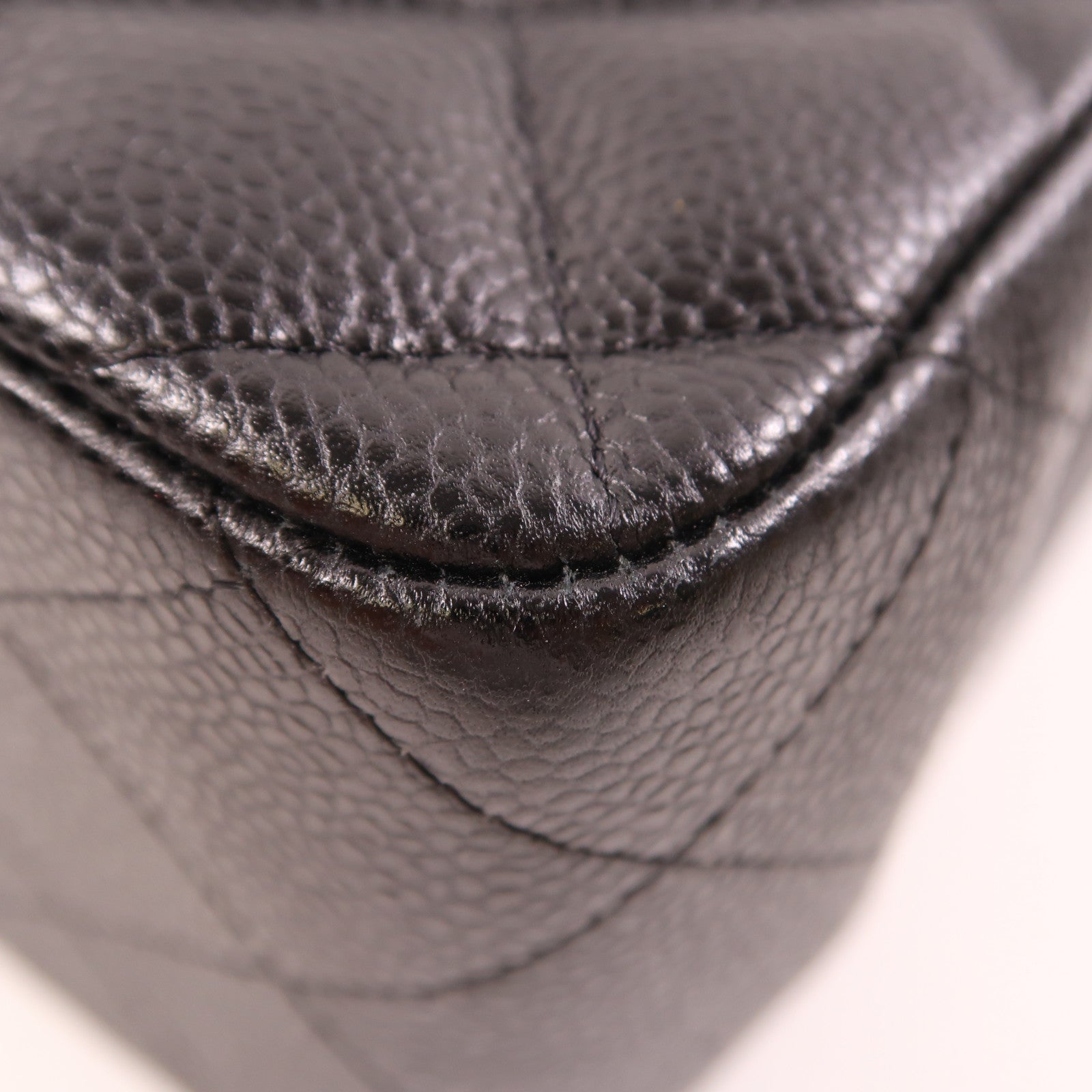 CHANEL 牛皮皮革Large Classic金扣鏈帶肩背袋