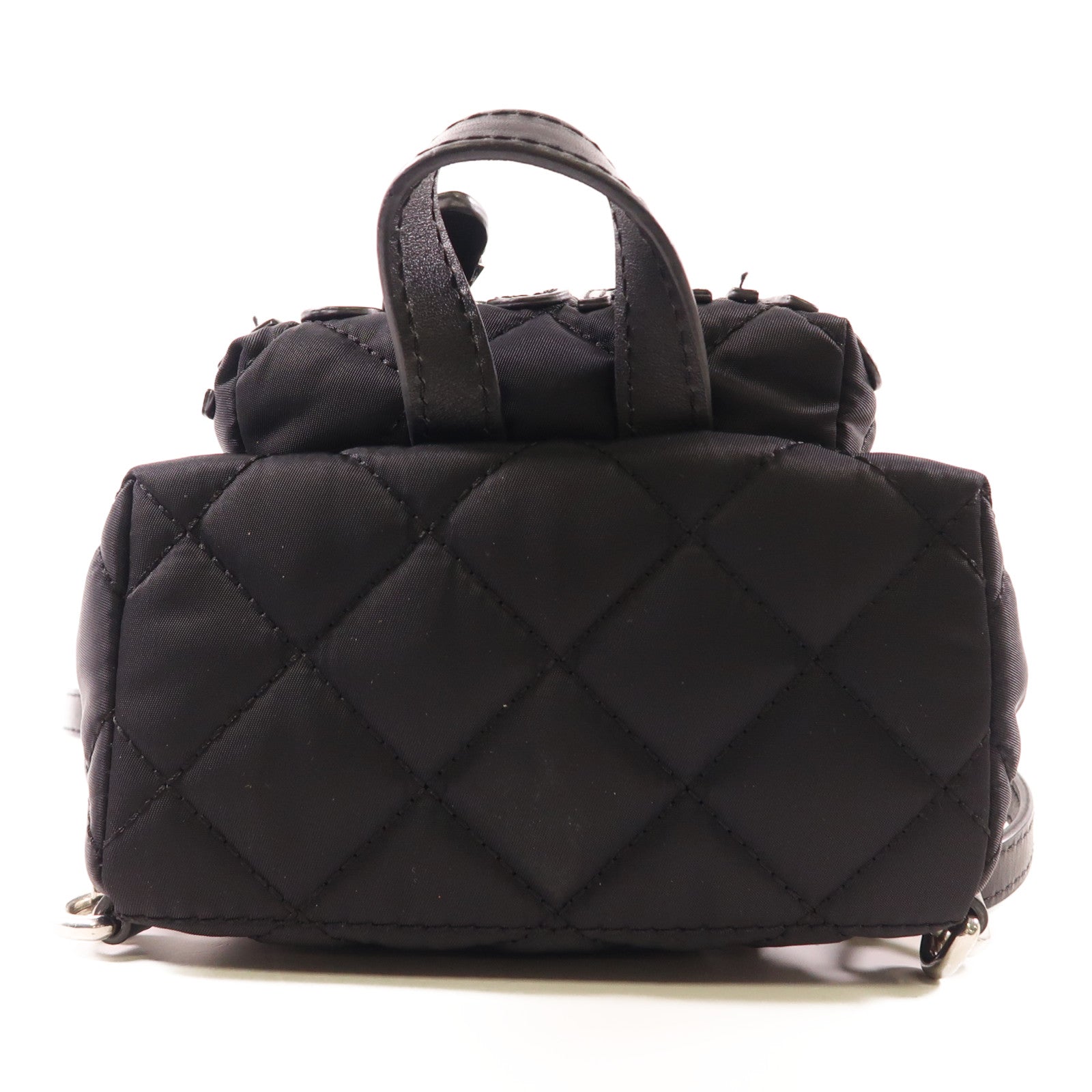 MOSCHINO 尼龍Mini Backpack銀扣背包