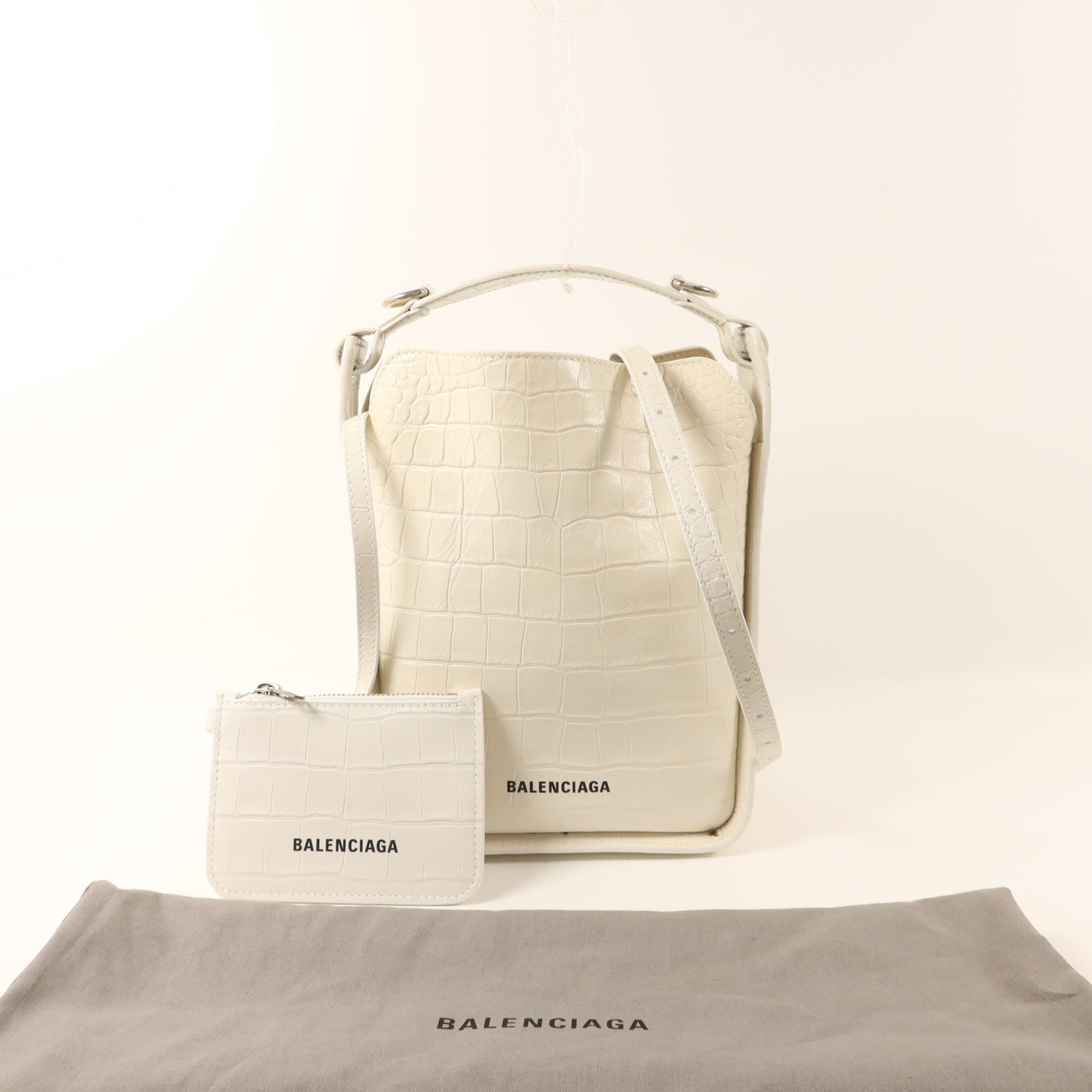 BALENCIAGA 牛皮皮革Tool 2.0 NS XS銀扣手挽肩背兩用袋