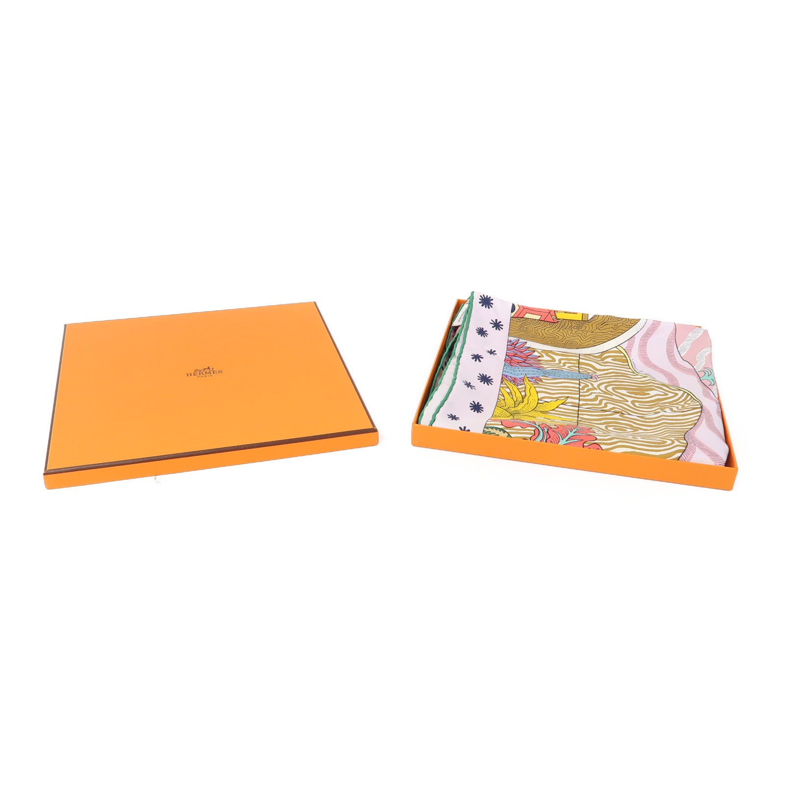 HERMES 絲質Scarf 90x90絲巾粉紅色
