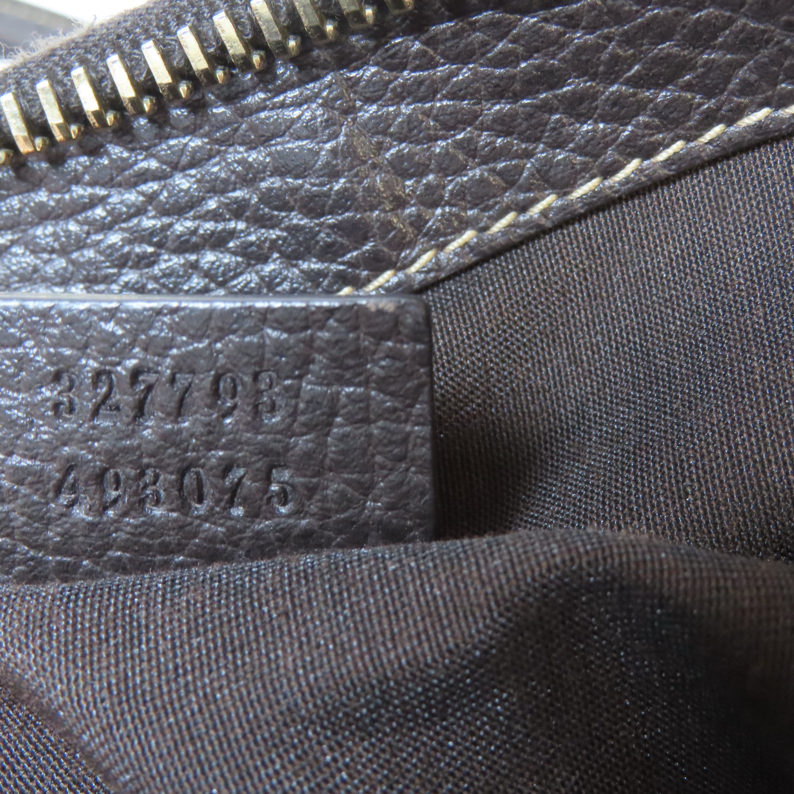 GUCCI 塗層帆布Shoulder Bag金扣肩背袋啡色