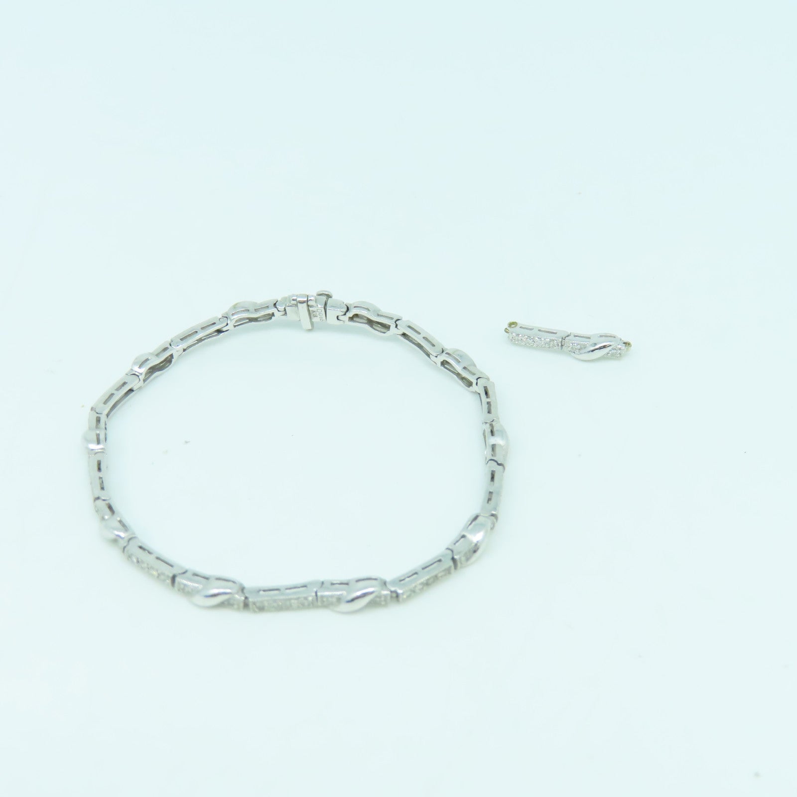 JEWELRY 【激減優惠】18K白金Bracelet0.65ct鑽石手鏈#16cm