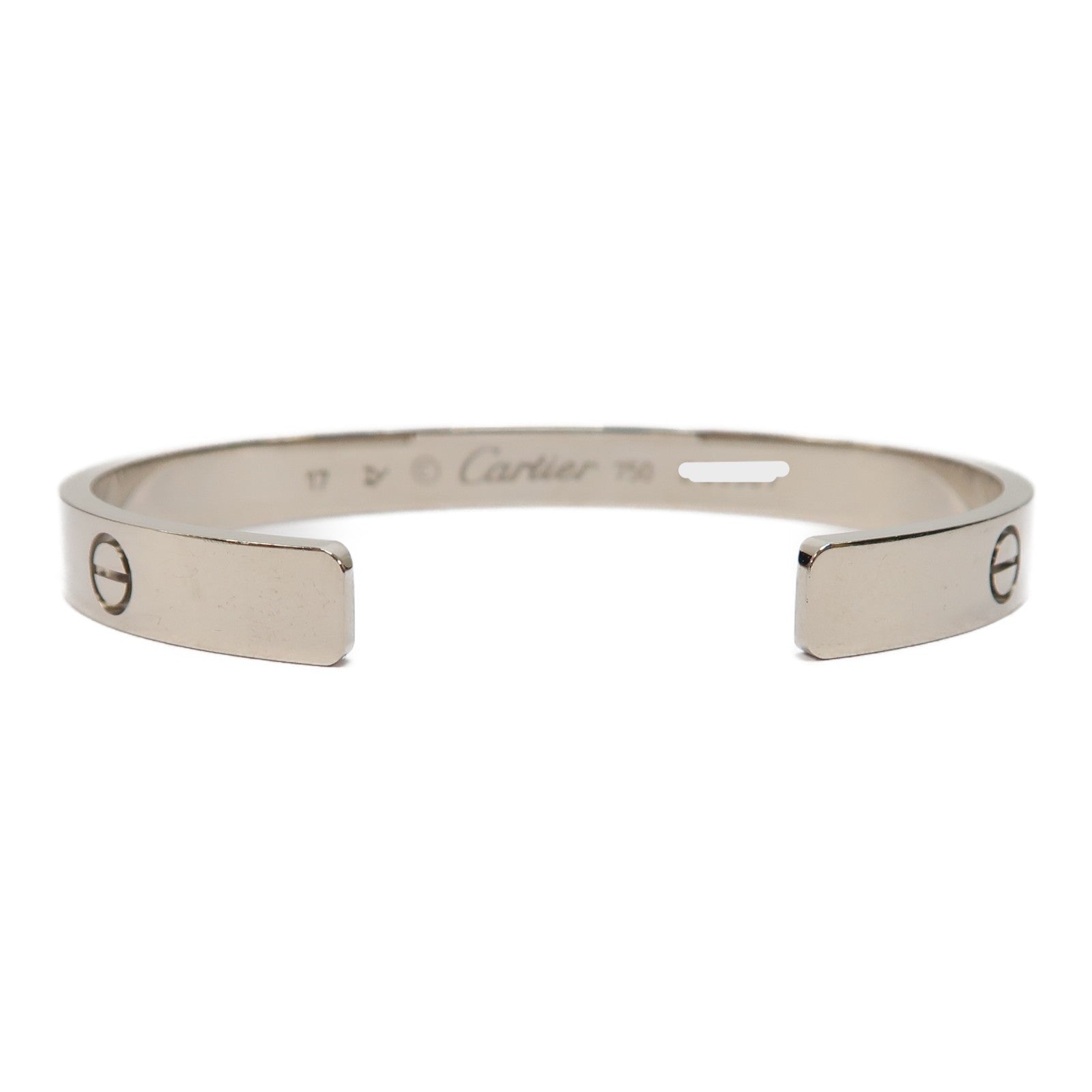 CARTIER 【激減優惠】18K白金Love Bracelet手鐲