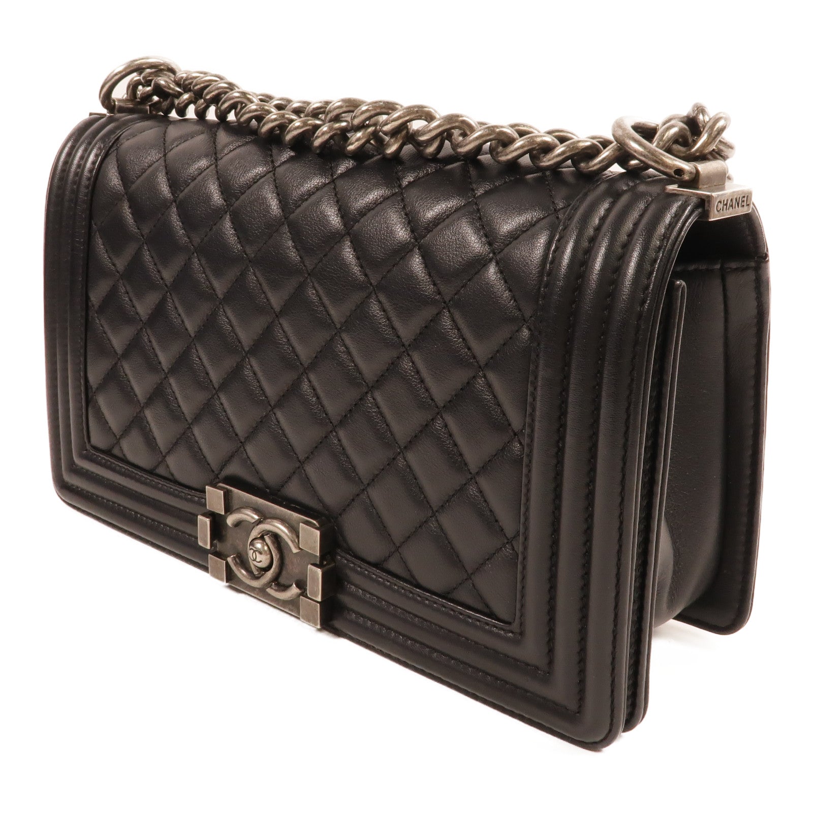 CHANEL 羊皮皮革Boy 25肩背袋