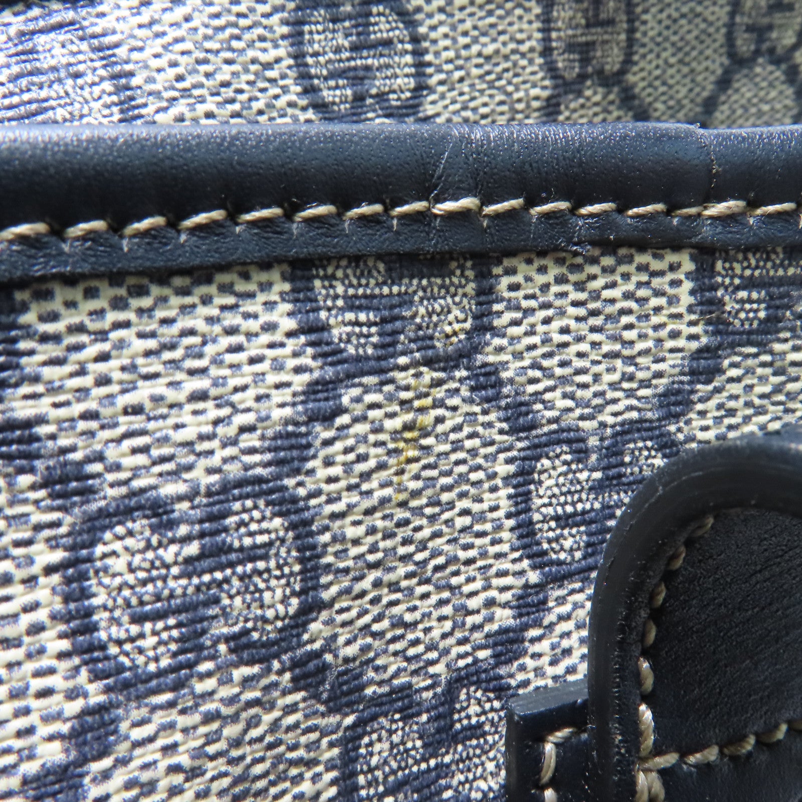GUCCI 【激減優惠】塗層帆布Tote Bag銀扣手挽袋米色