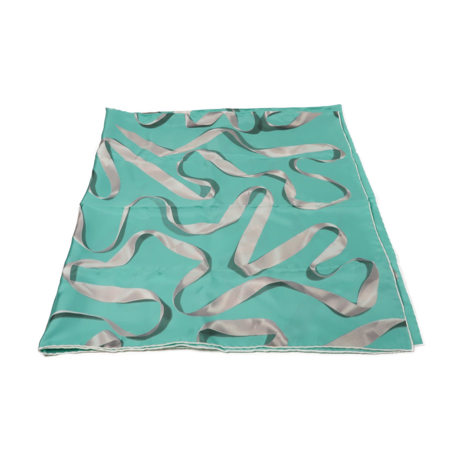 TIFFANY＆CO 絲質Scarf圍巾蒂芙尼藍色
