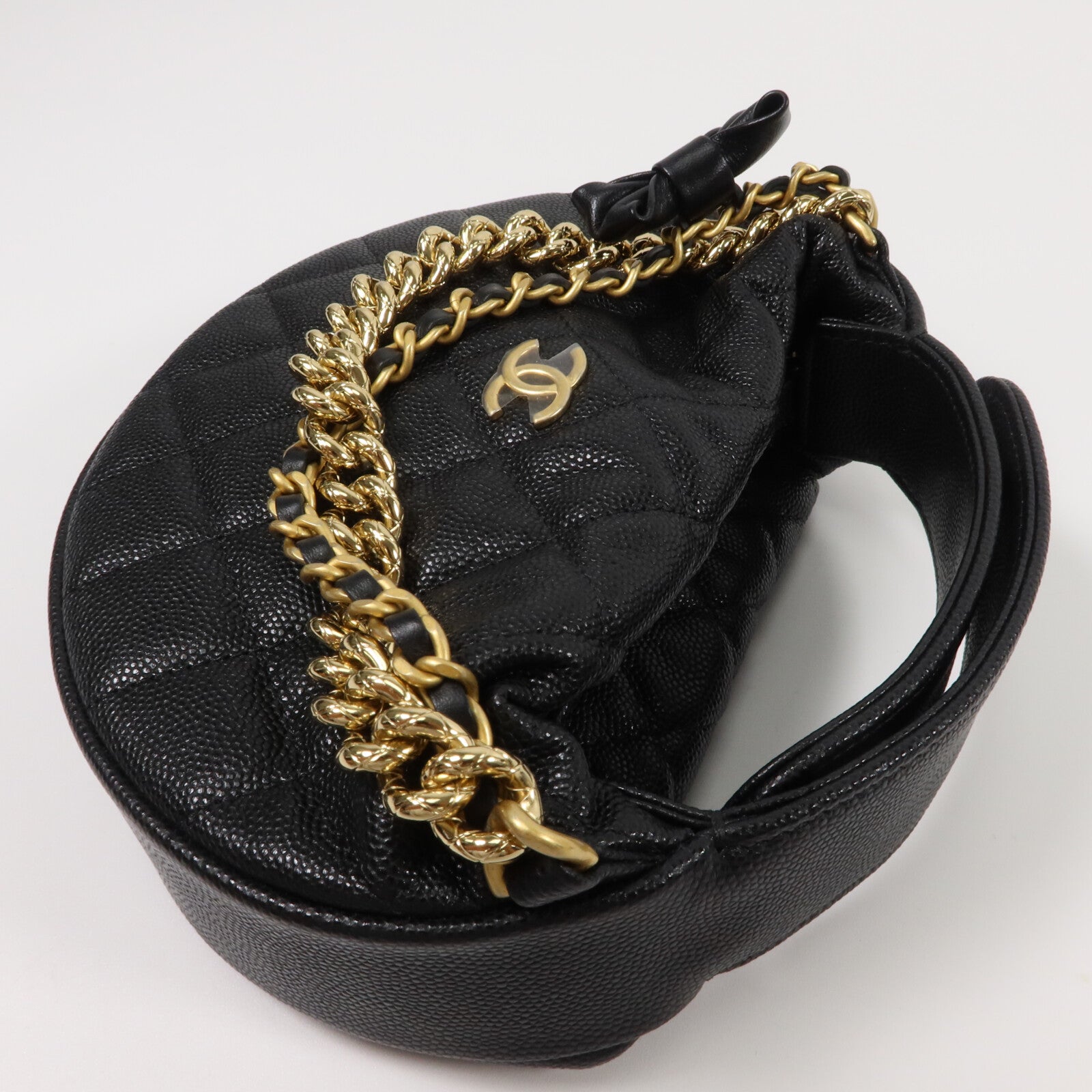 CHANEL 牛皮皮革Hobo Pouch手挽袋