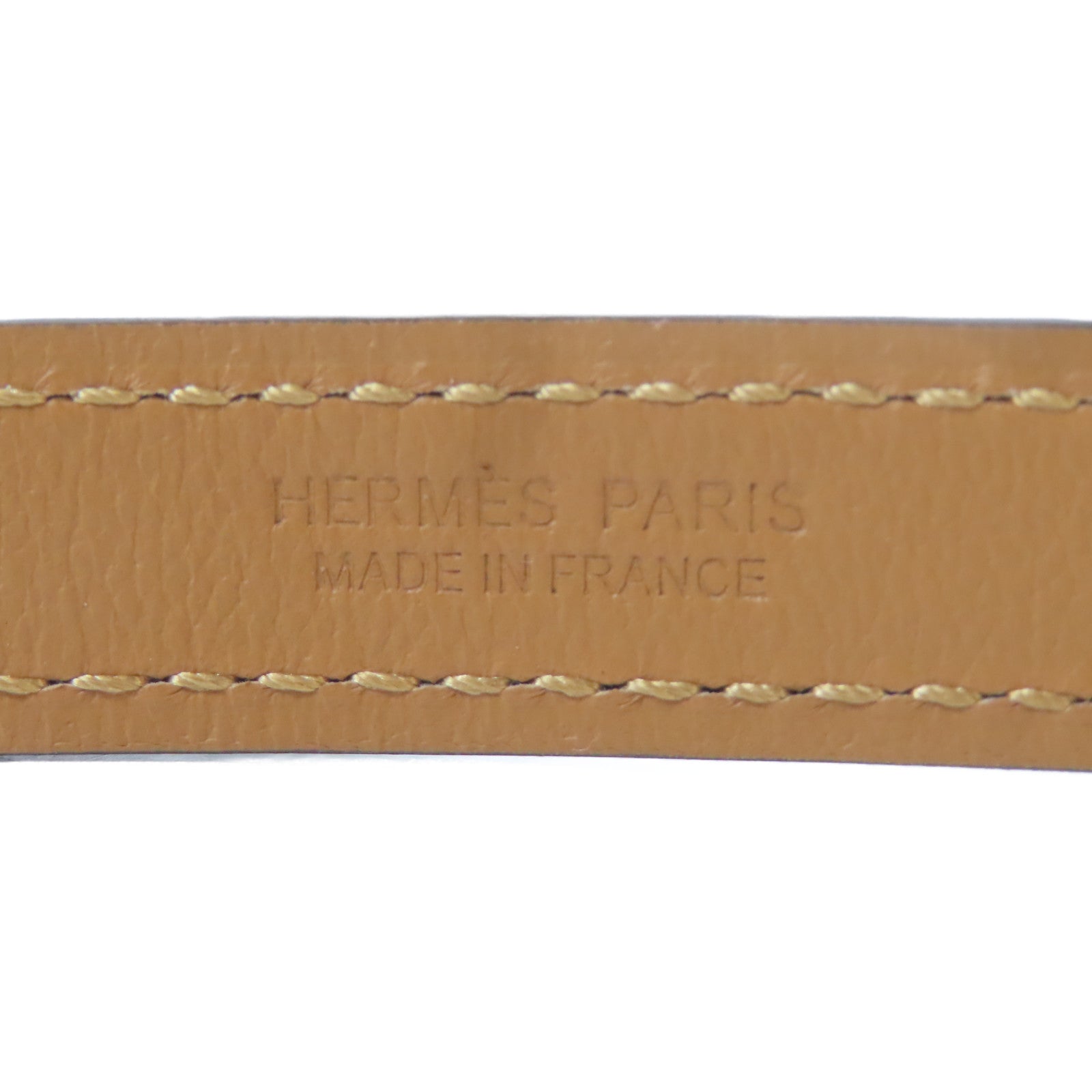 HERMES Epsom皮革Pop H Belt金扣皮帶Noir黑色