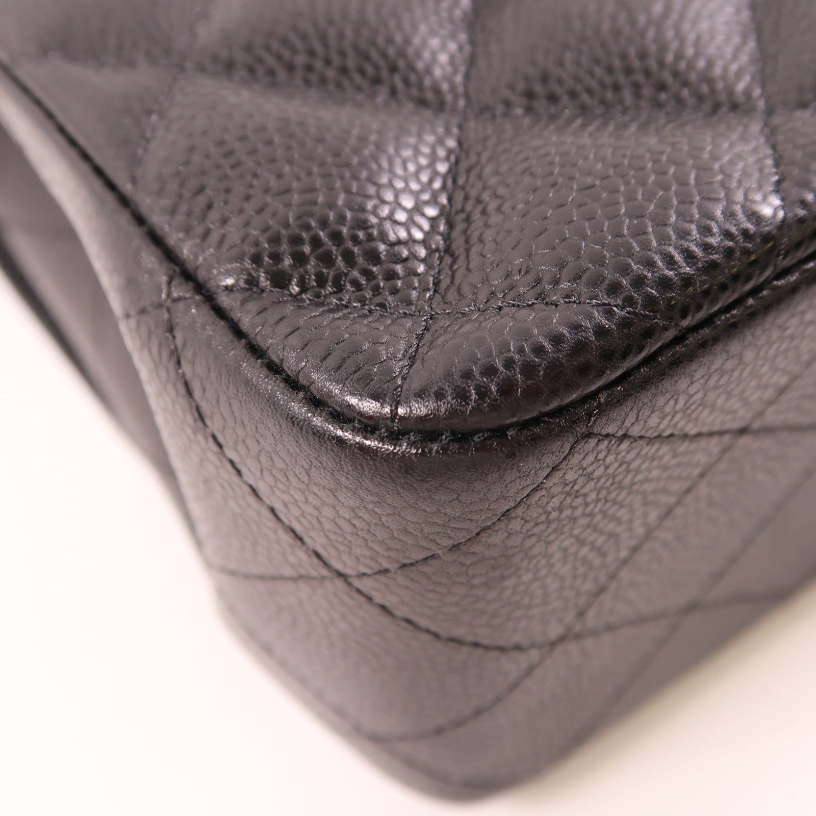 CHANEL 牛皮皮革Large Classic金扣鏈帶肩背袋