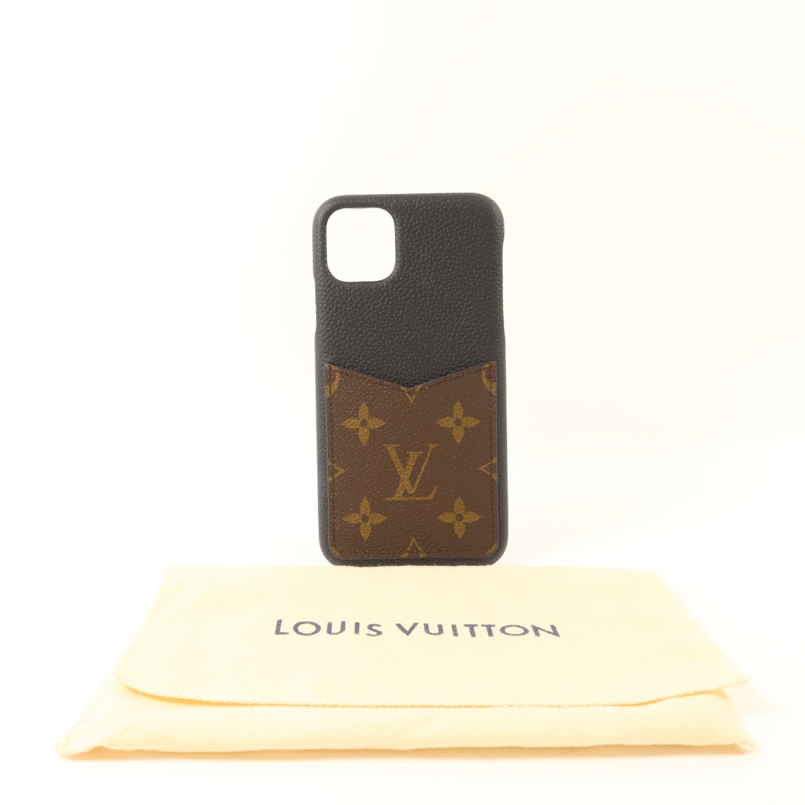 LOUIS VUITTON Monogram/牛皮皮革IPhone 11 Pro Max Bumper Phone Case手機殼