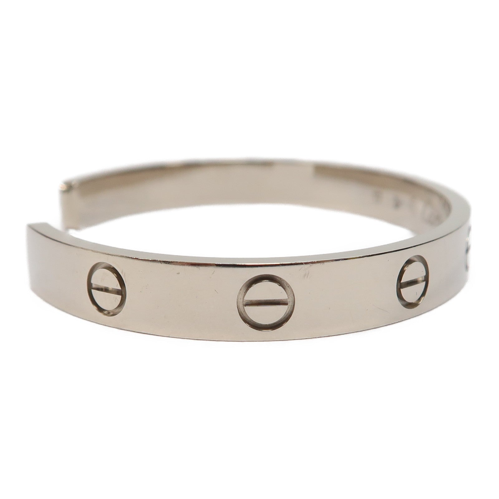 CARTIER 【激減優惠】18K白金Love Bracelet手鐲