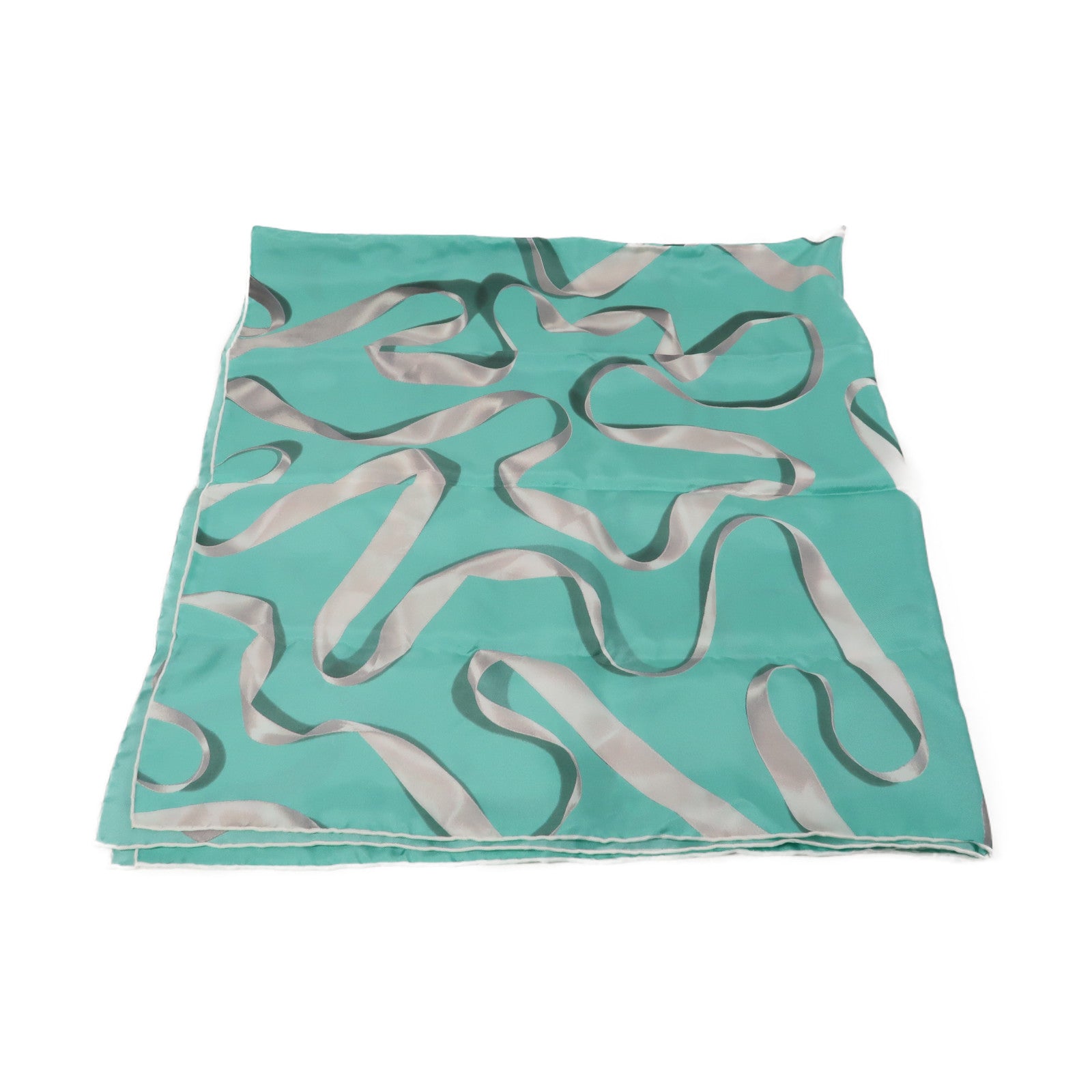 TIFFANY＆CO 絲質Scarf圍巾蒂芙尼藍色