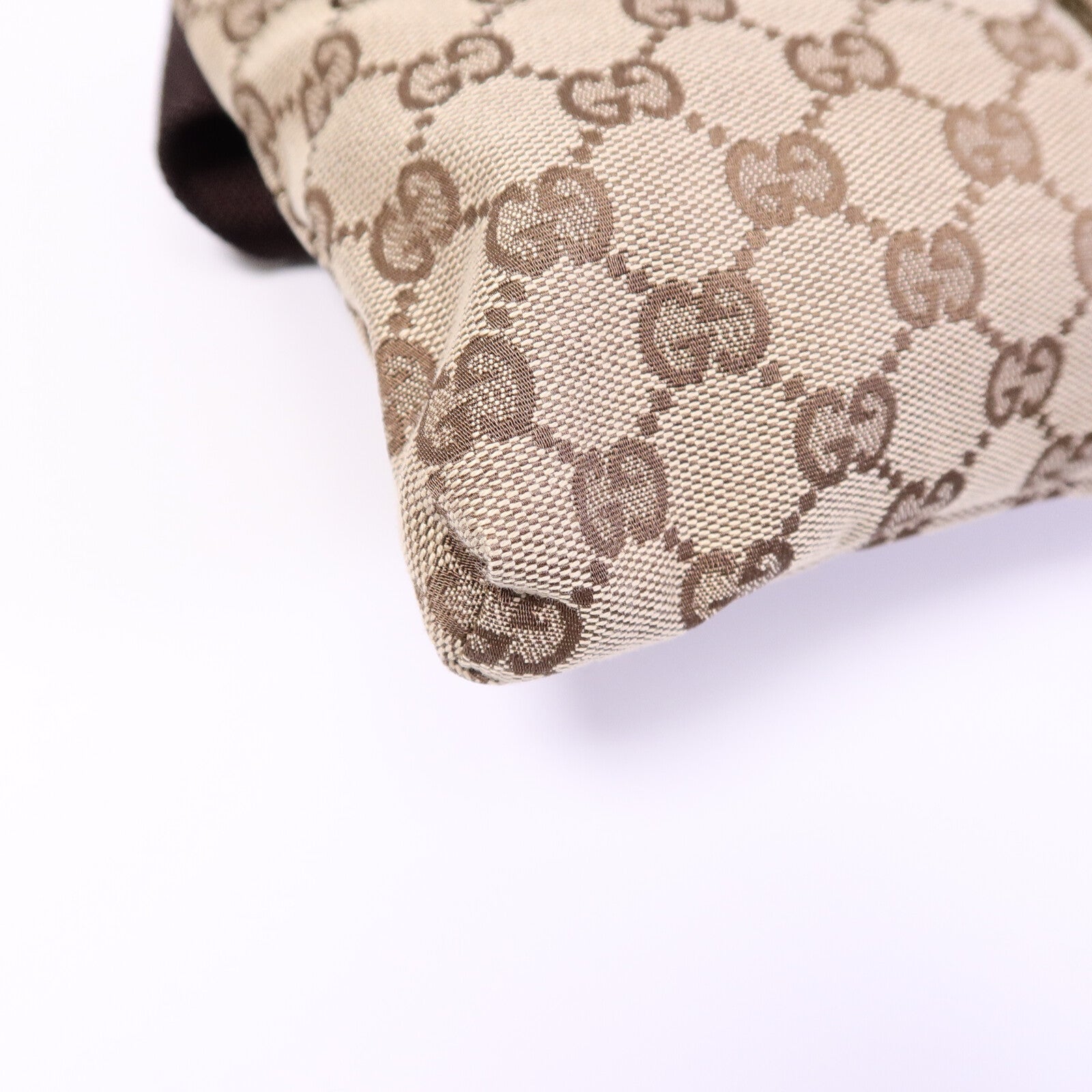 GUCCI 帆布Waist Bag銀扣腰包