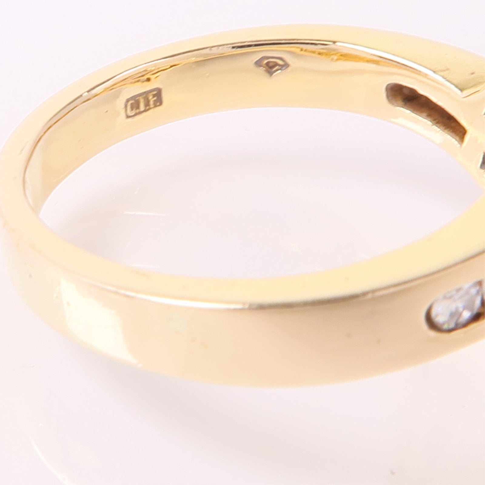 JEWELRY 18K黄金Diamond Ring鑽石戒指US#6.25