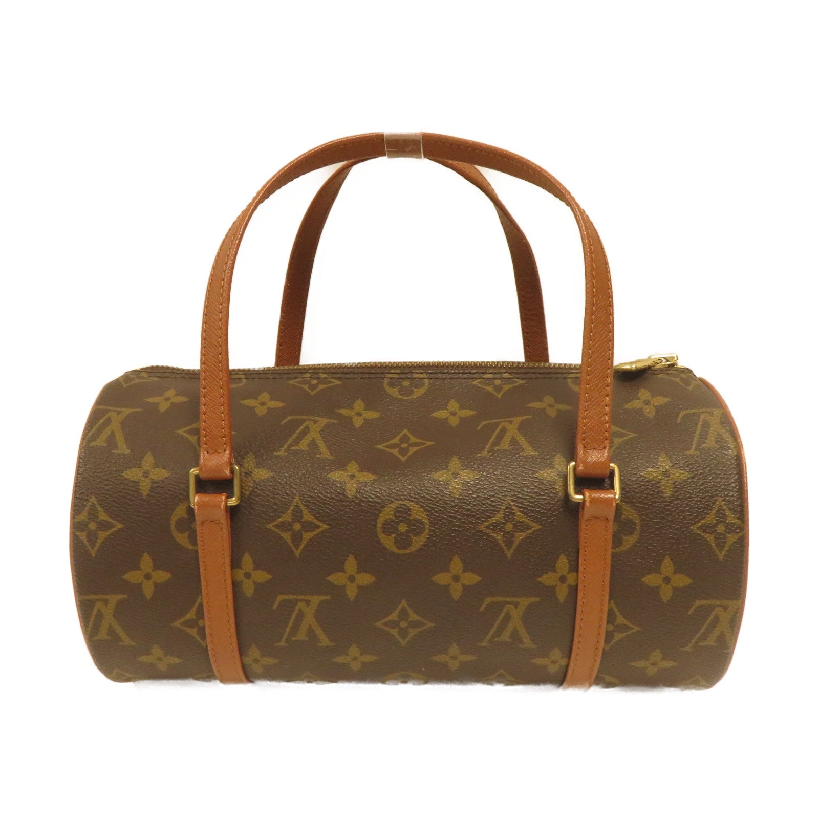LOUIS VUITTON 【激減優惠】Monogram Papillon Old Model金扣肩背袋棕色