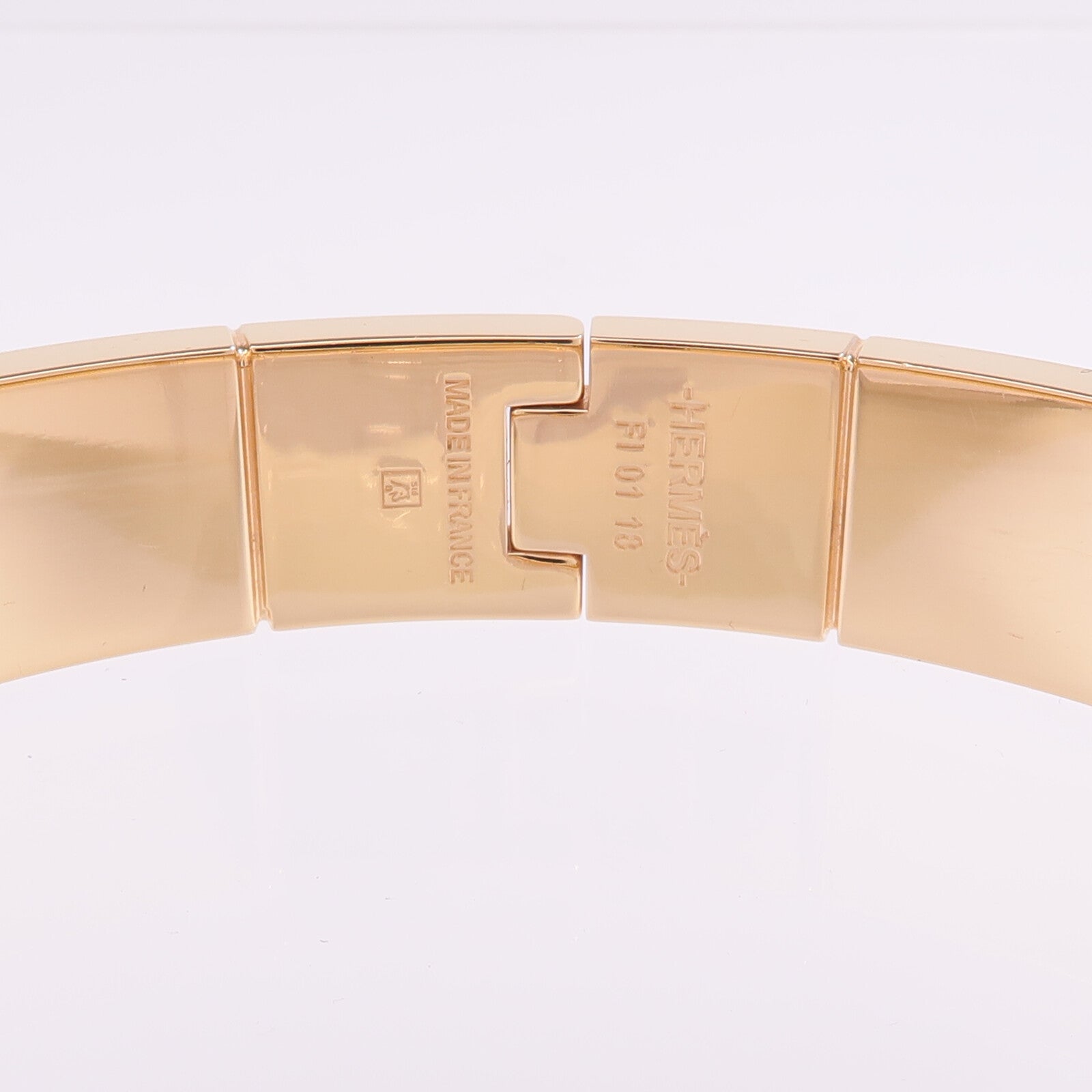 HERMES 金屬Charniere Bracelet金扣手鐲