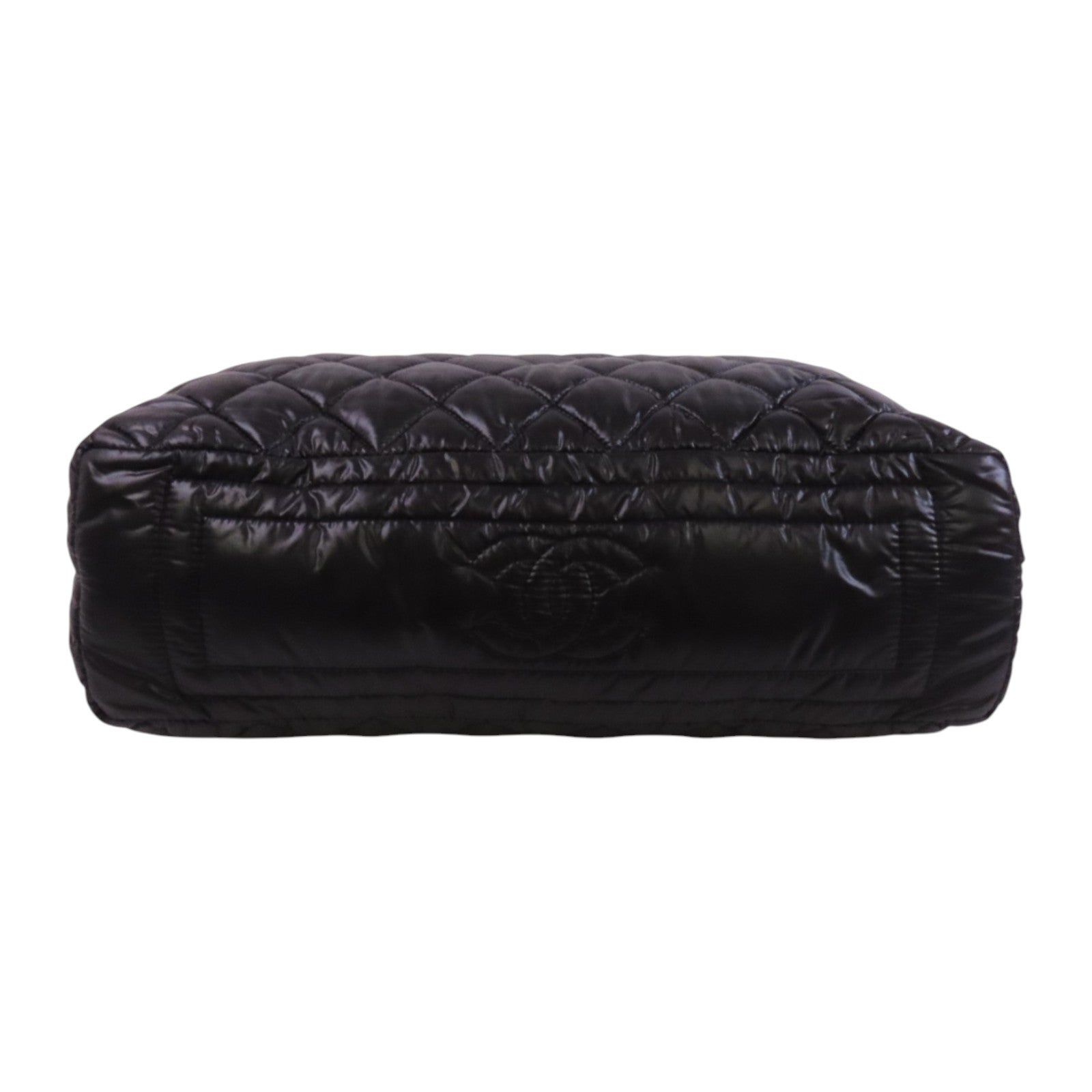 CHANEL 尼龍Coco Cocoon銀扣肩背袋