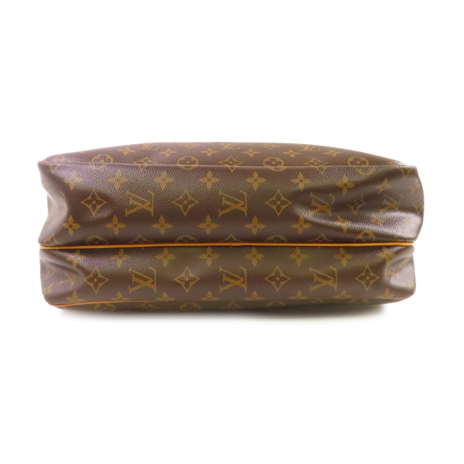 LOUIS VUITTON Monogram Reporter GM Bag金扣肩背袋啡色