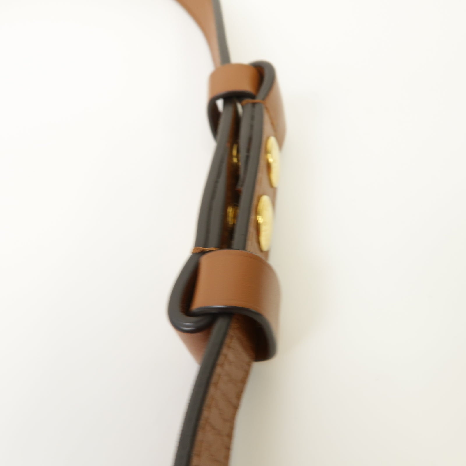 LOUIS VUITTON Monogram Mini Dauphine金扣肩背袋啡色