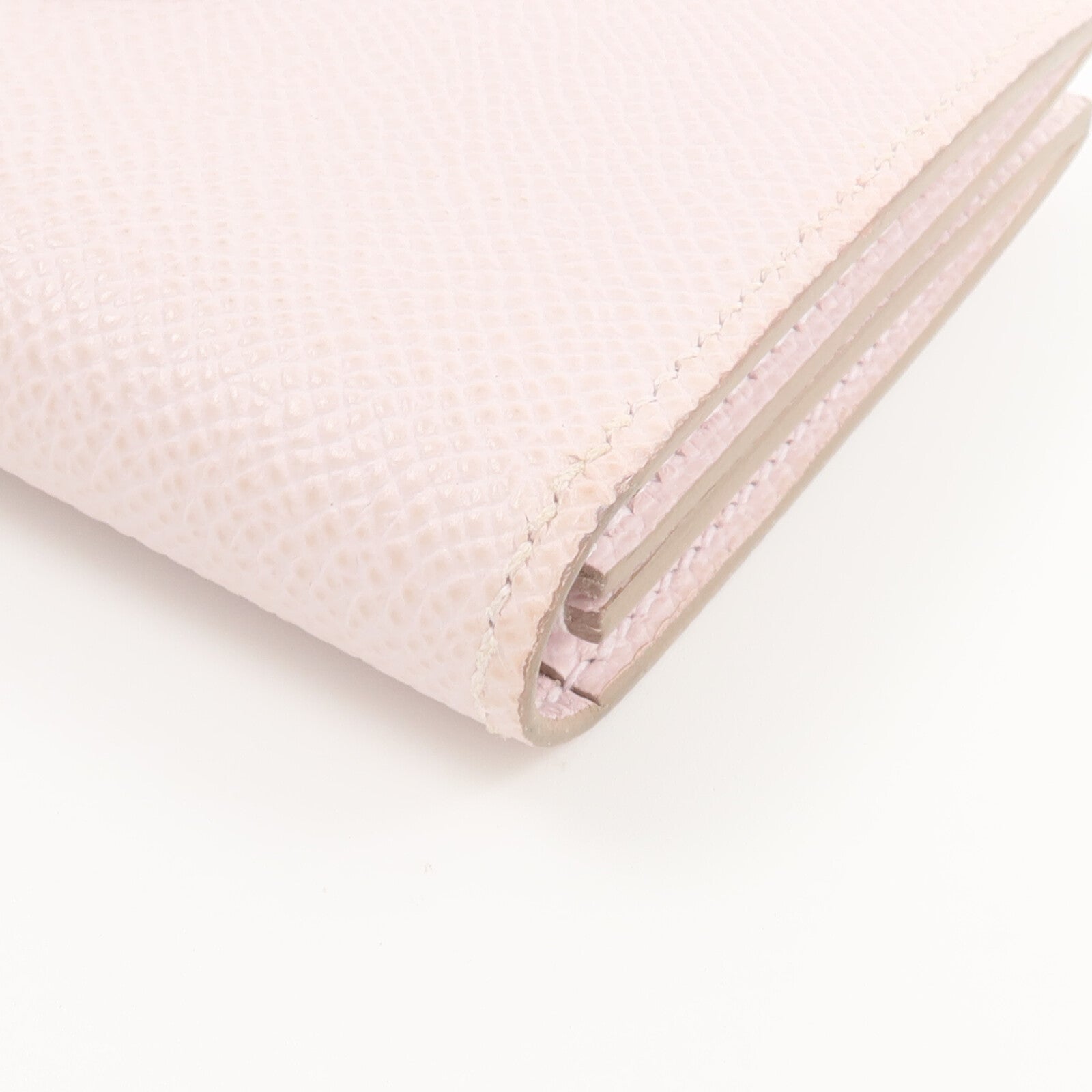 HERMES Epsom皮革Bearn Compact錢包Mauve Pale