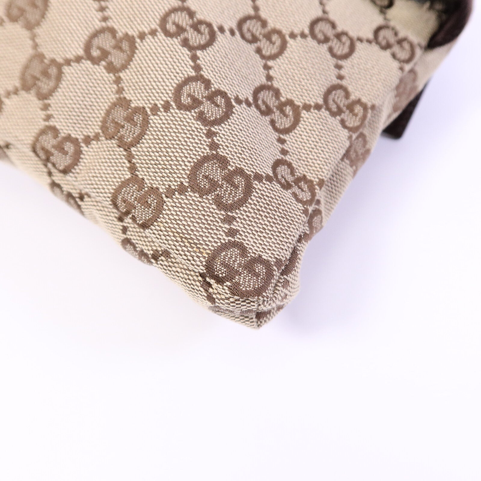 GUCCI 帆布Waist Bag銀扣腰包